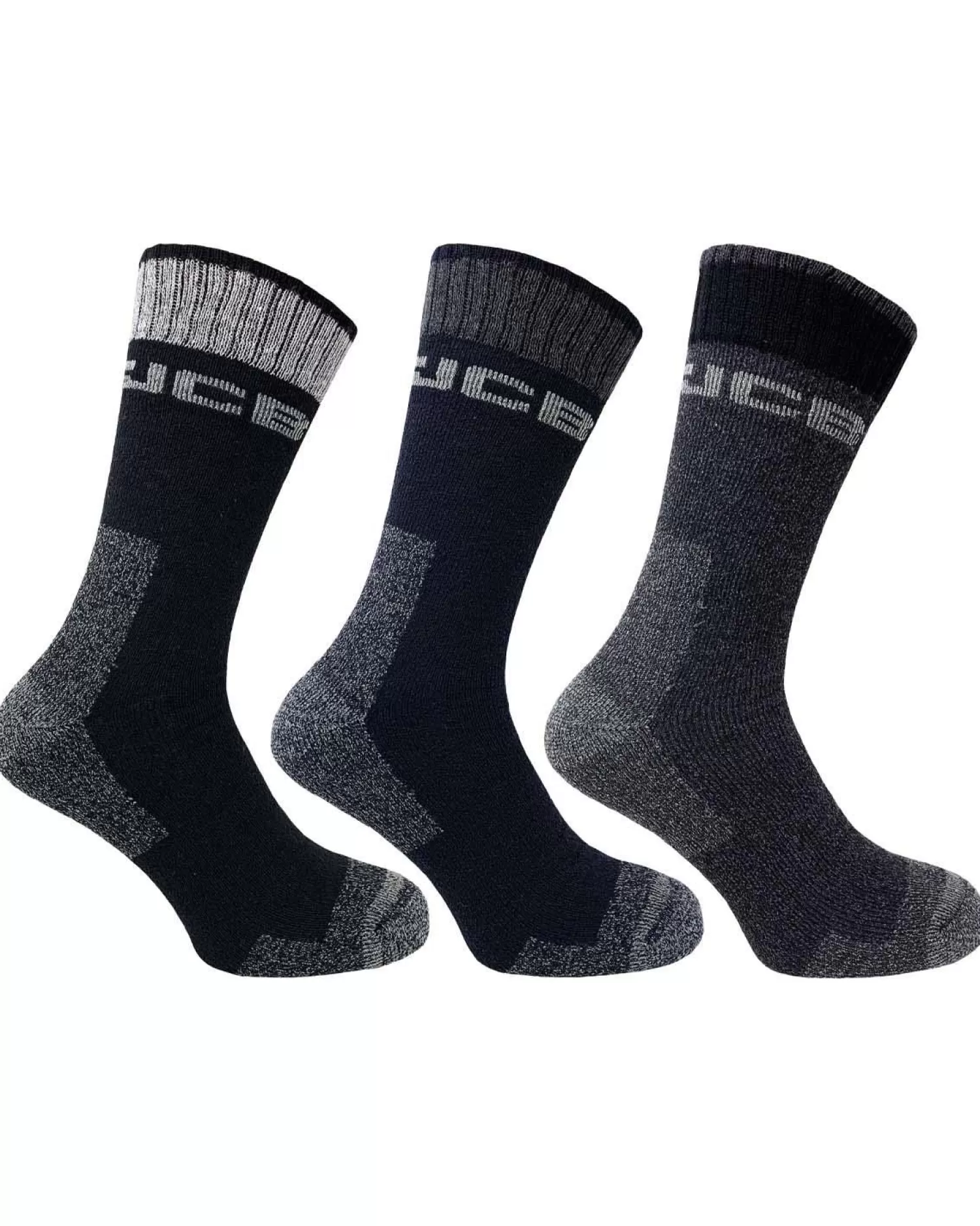 Men JCB Mens 3 Pack Casual Work Boot Socks