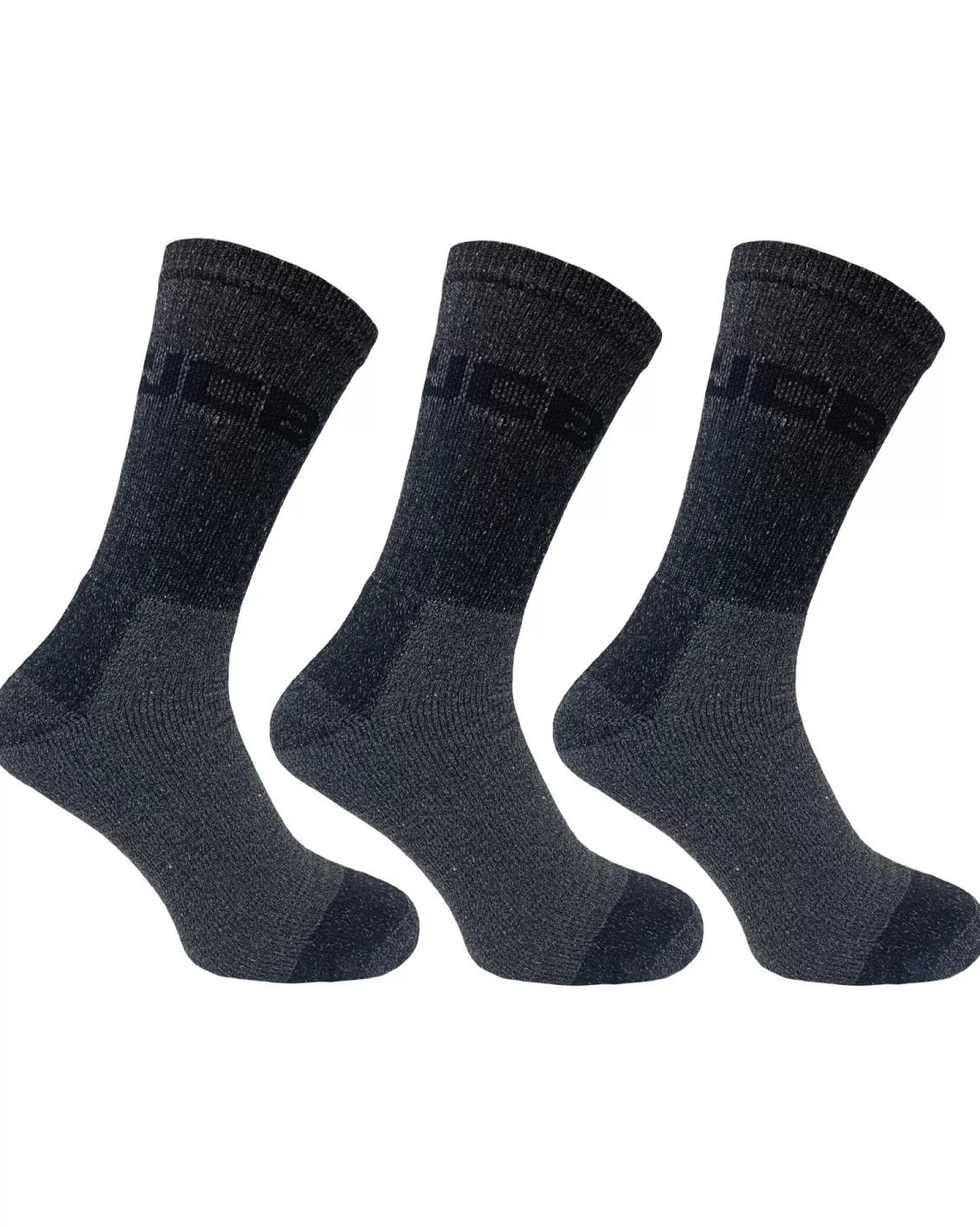 Men JCB Mens 3 Pack Crew Socks - Grey