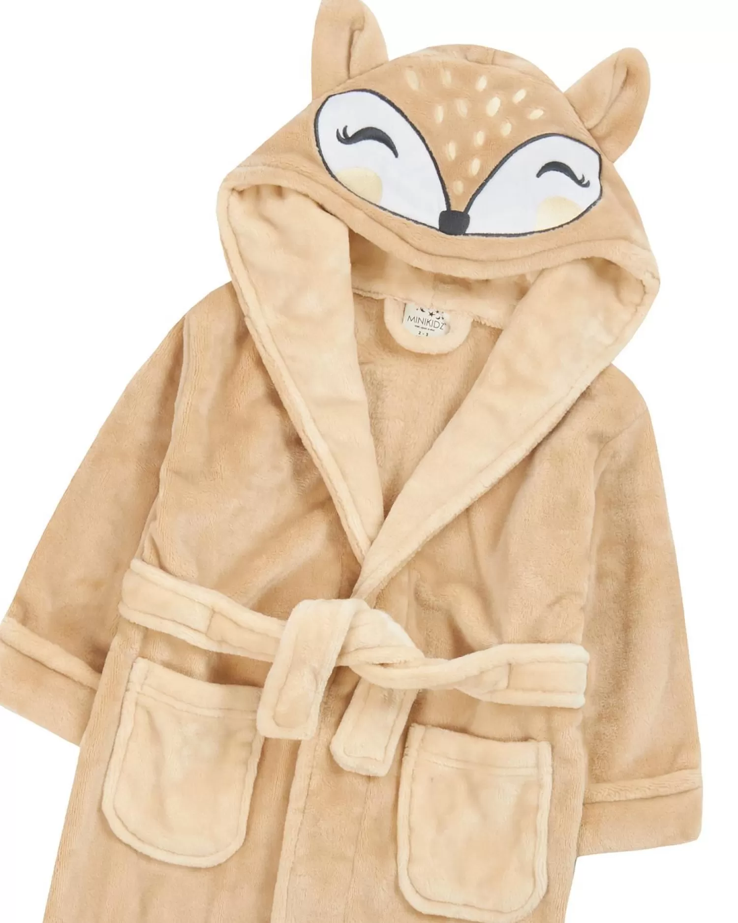 Kids * Kids Beige Fox Dressing Gown