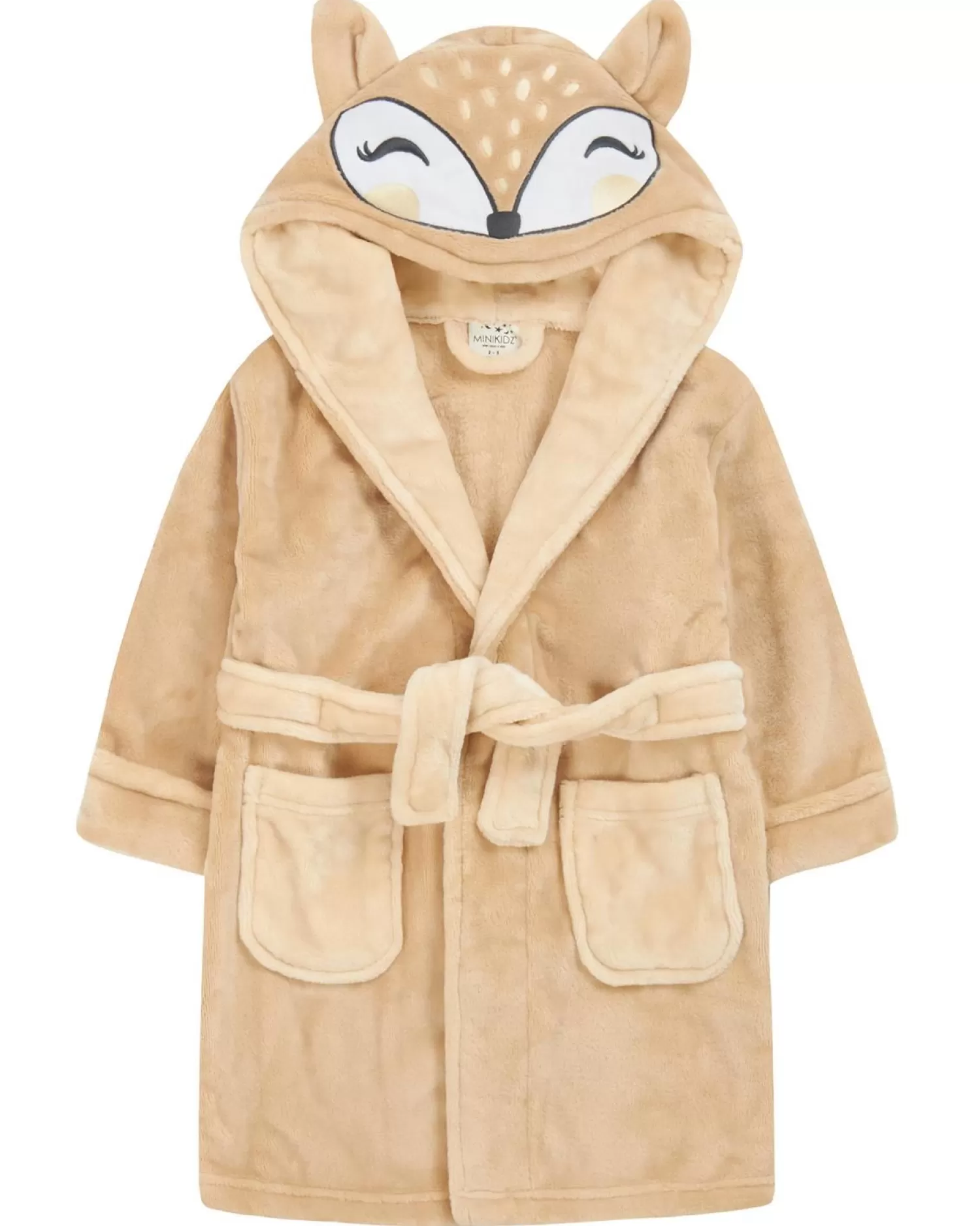 Kids * Kids Beige Fox Dressing Gown