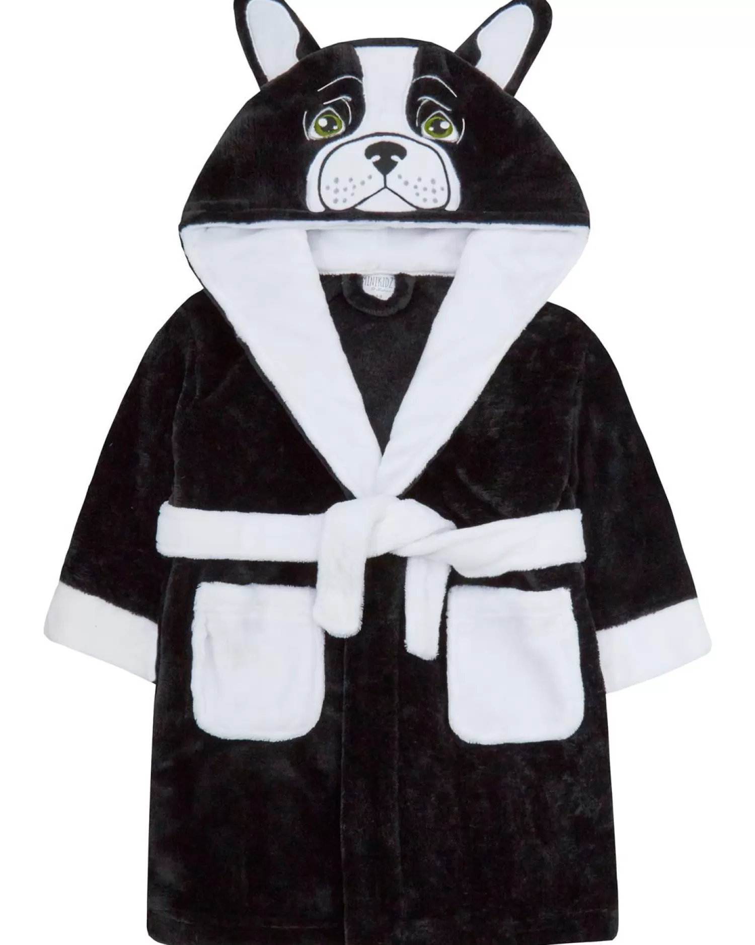 Kids * Kids Black French Bulldog Dressing Gown