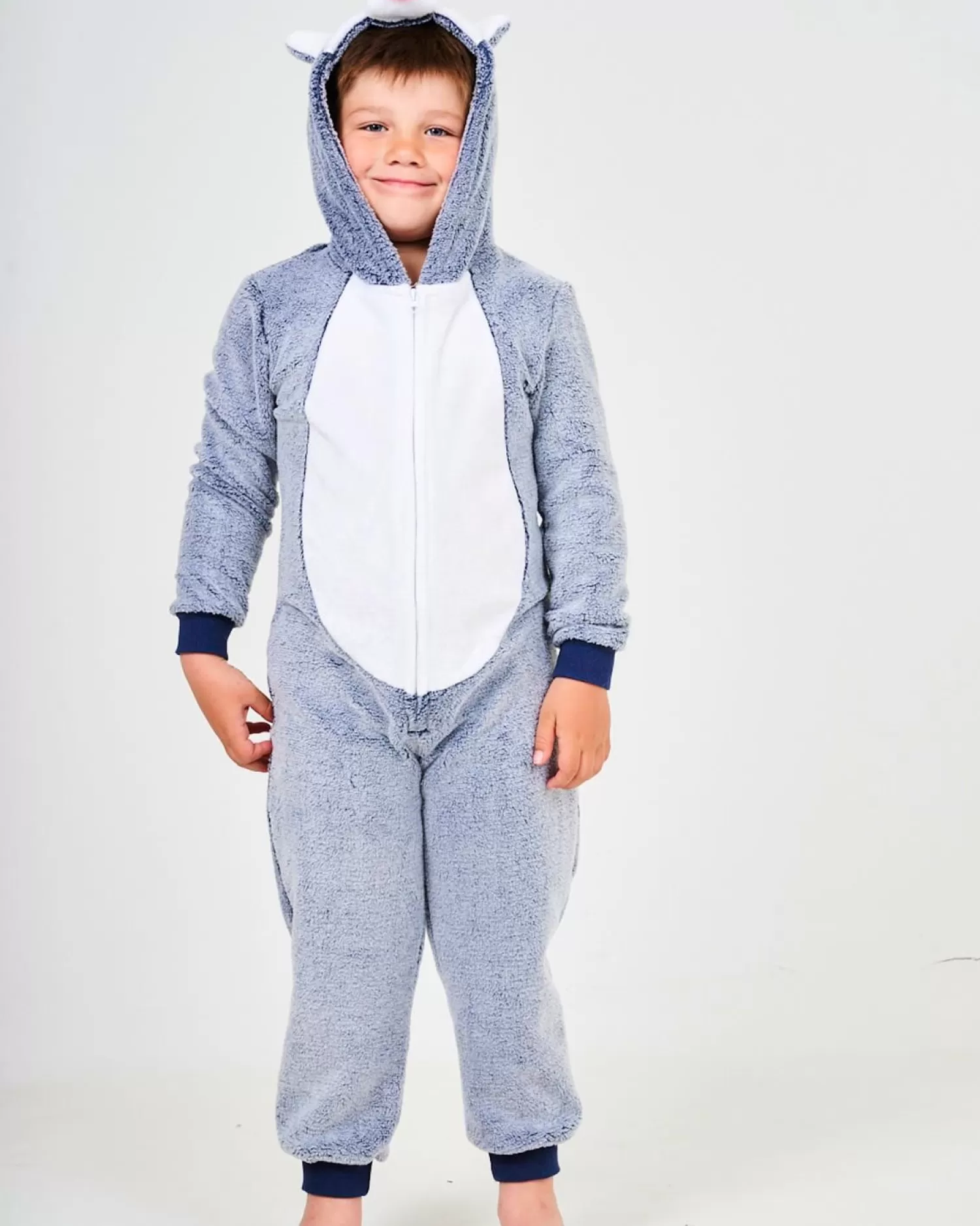 Kids * Kids Blue Husky Onesie