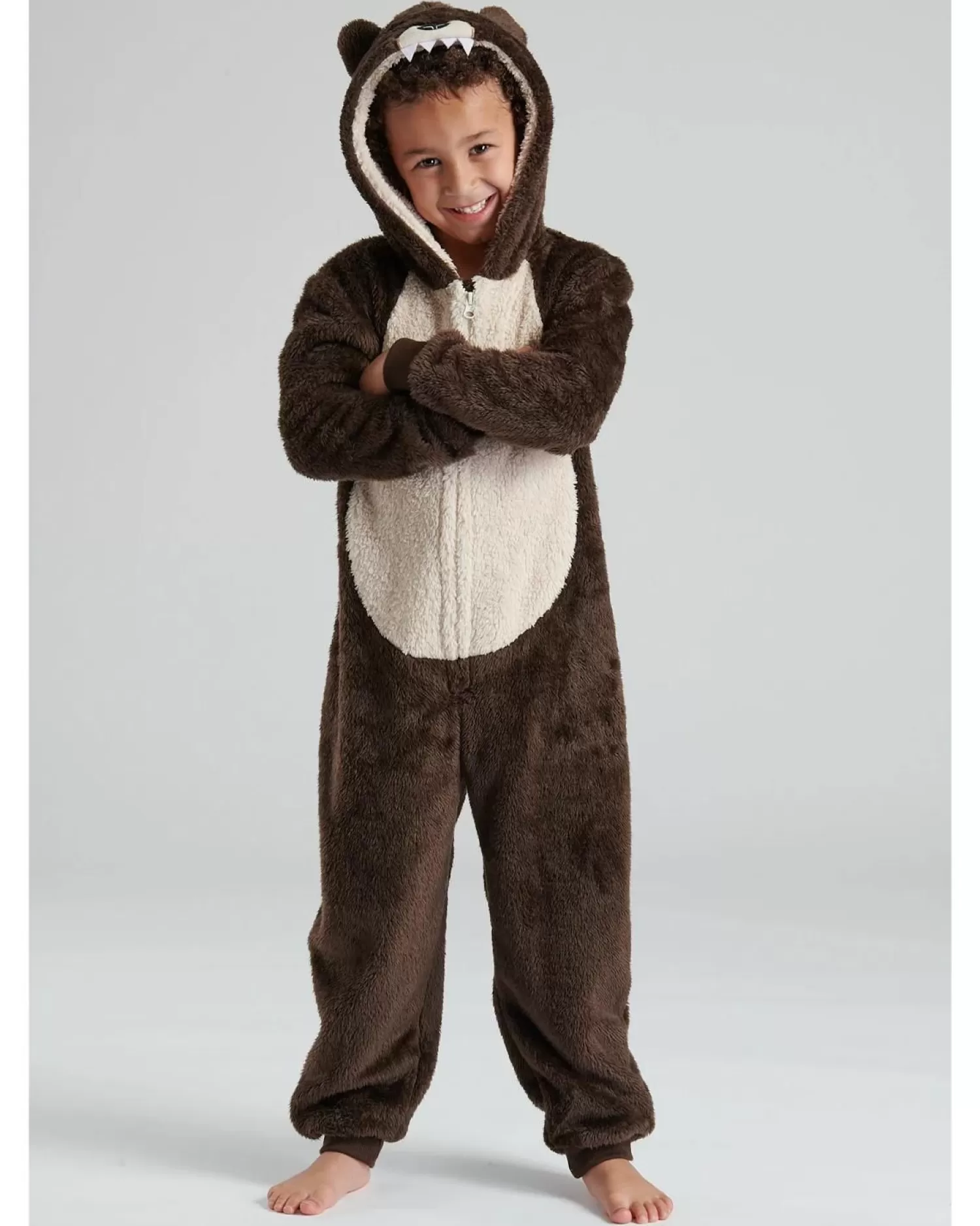 Kids * Kids Brown Bear Onesie