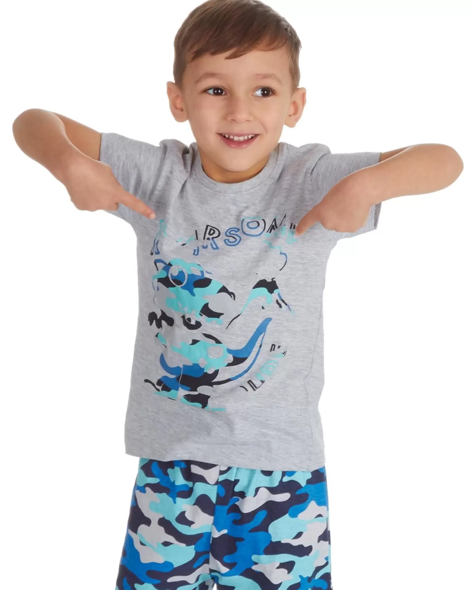 Kids Minikidz Kids Dino Camo Pyjamas