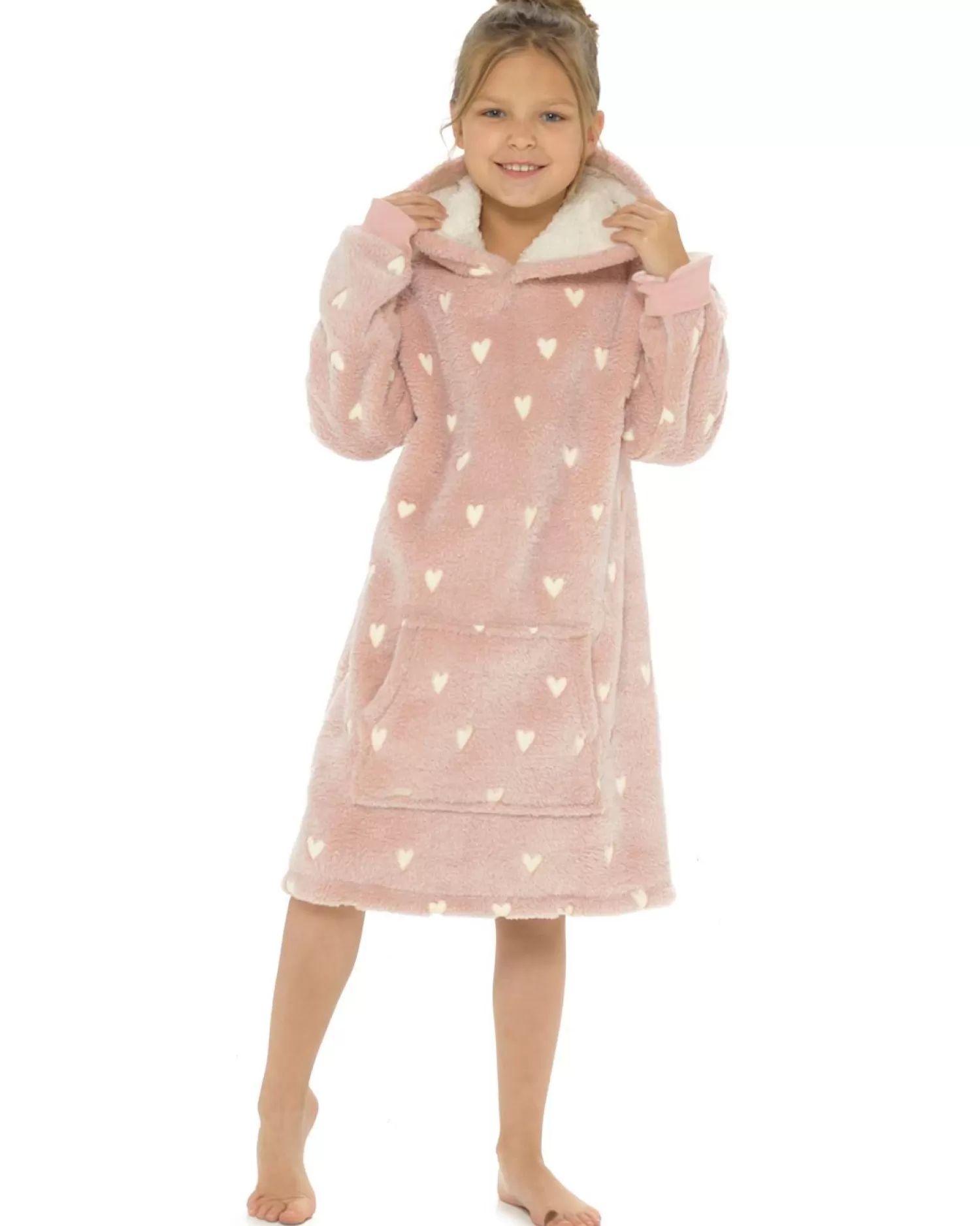 Kids Follow That Dream Kids Glow In The Dark Heart Oversized Hoodie