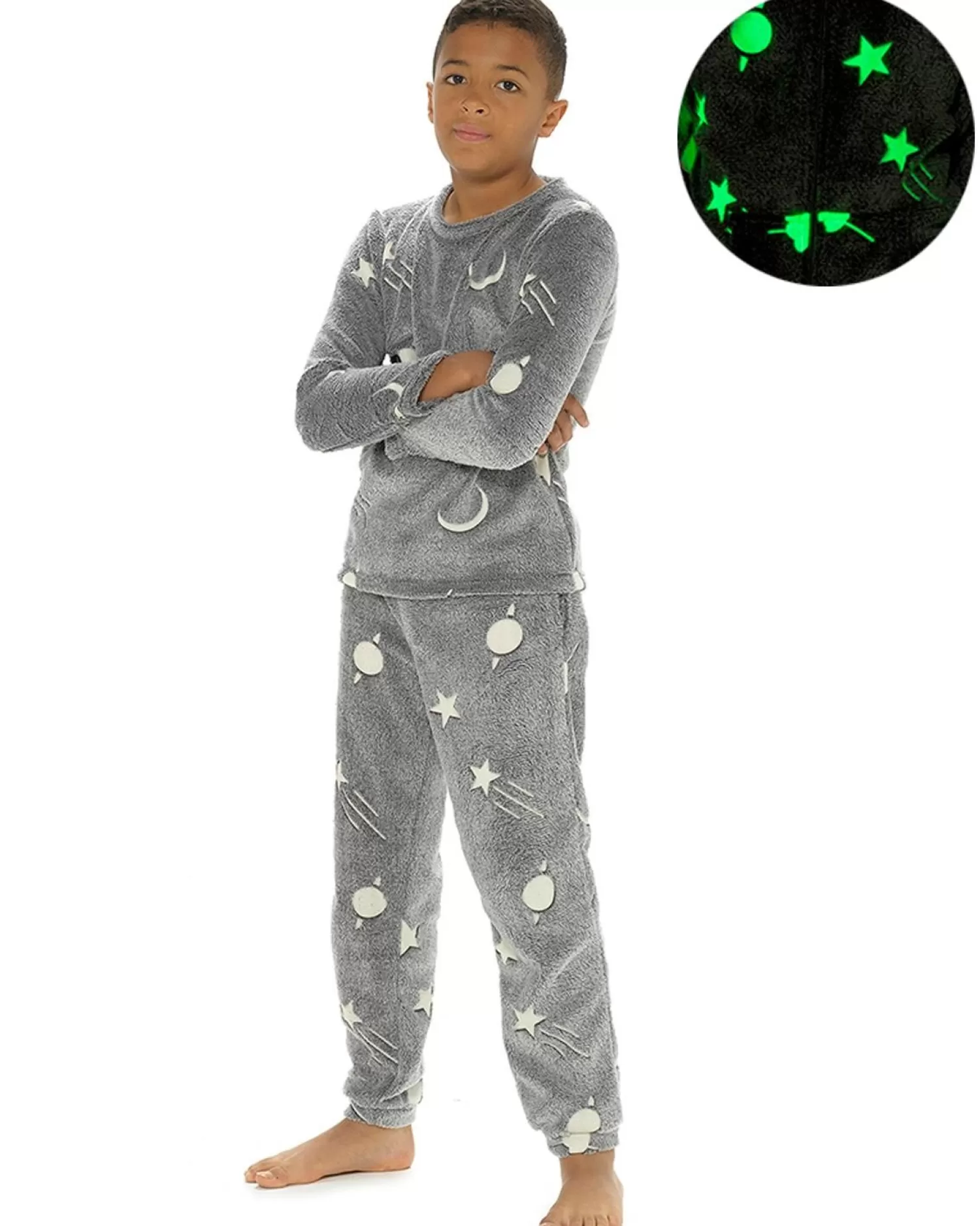 Kids Follow That Dream Kids Glow In The Dark Space Pyjamas