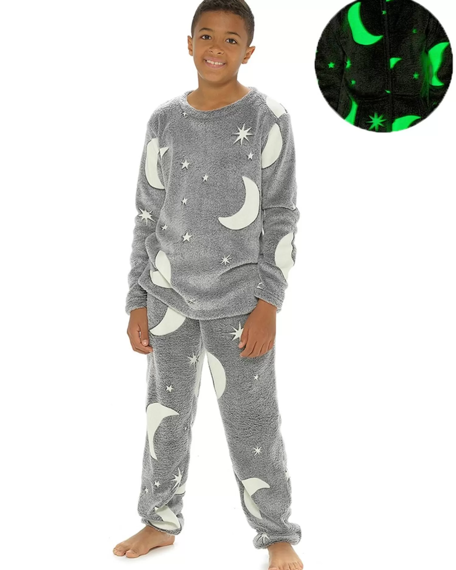 Kids Follow That Dream Kids Glow In The Dark Star & Moon Pyjamas