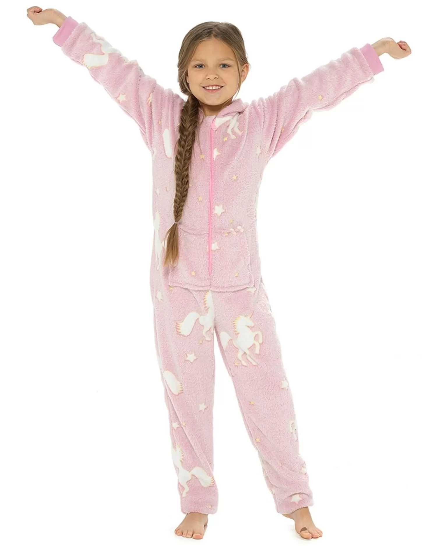 Kids Follow That Dream Kids Glow In The Dark Unicorn Onesie