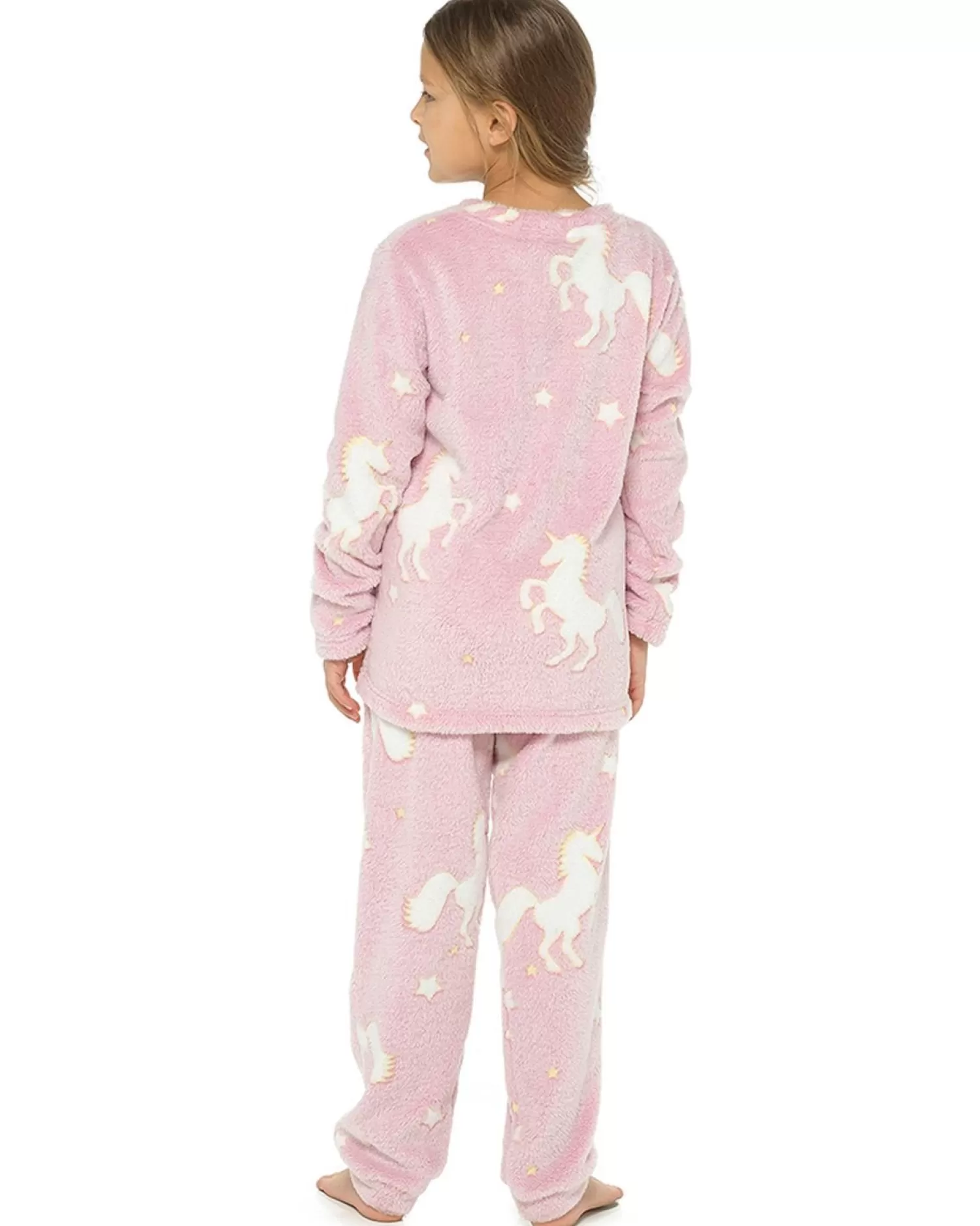 Kids Follow That Dream Kids Glow In The Dark Unicorn Pyjamas