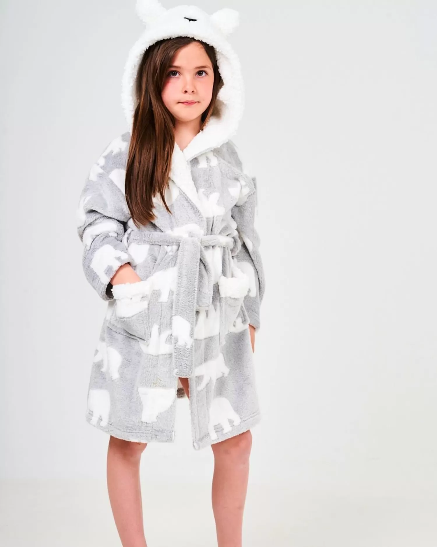 Kids * Kids Grey Polar Bear Dressing Gown