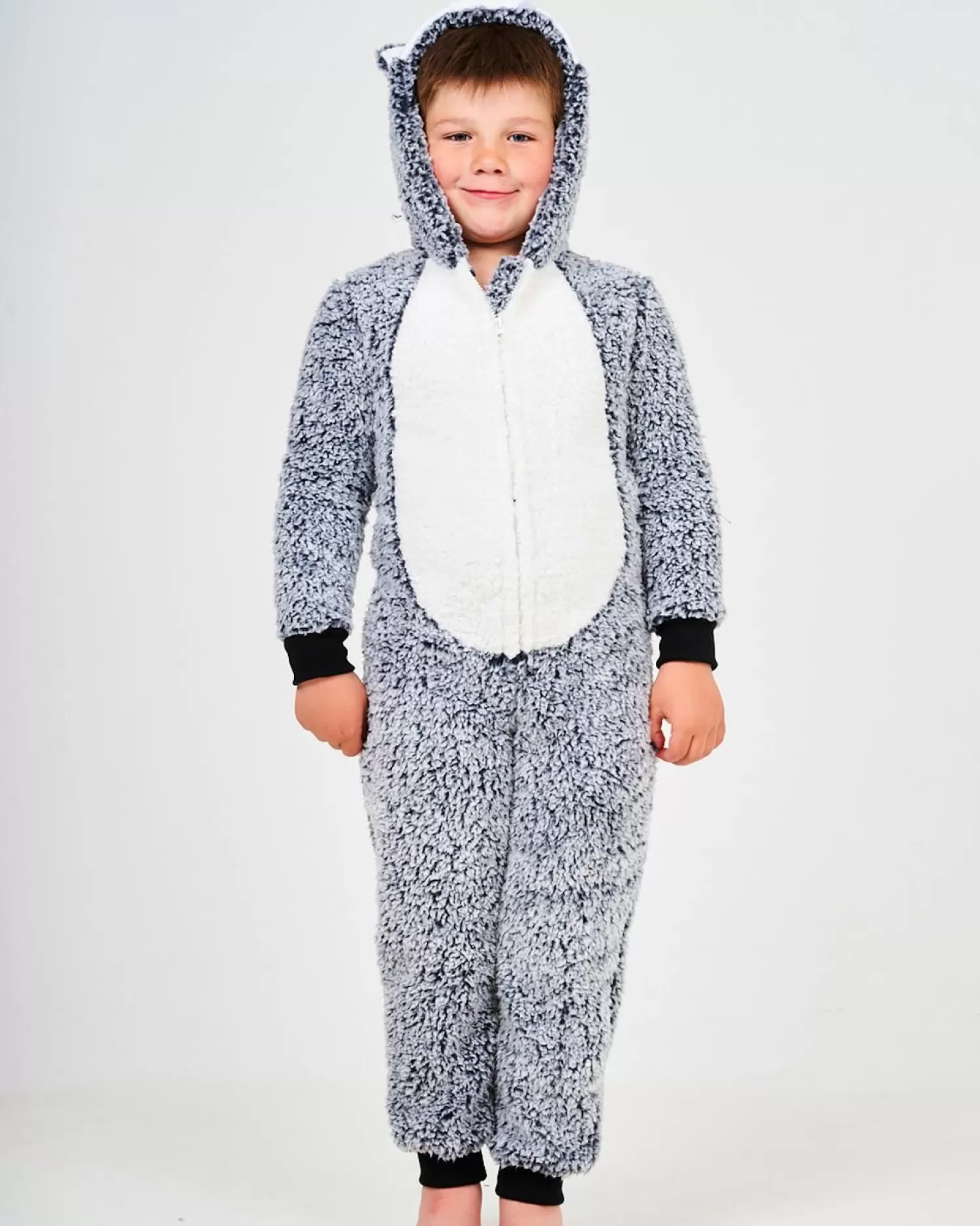 Kids * Kids Grey Wolf Onesie