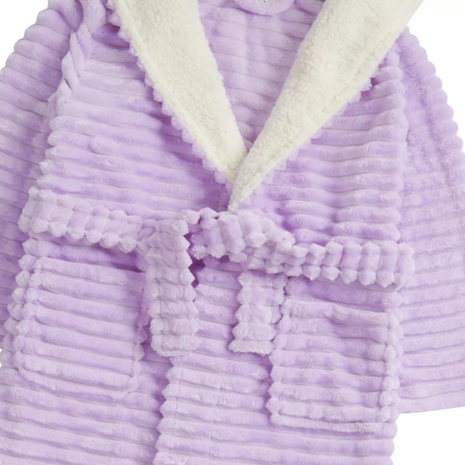 Kids * Kids Jacquard Stripe Dressing Gown - Lilac