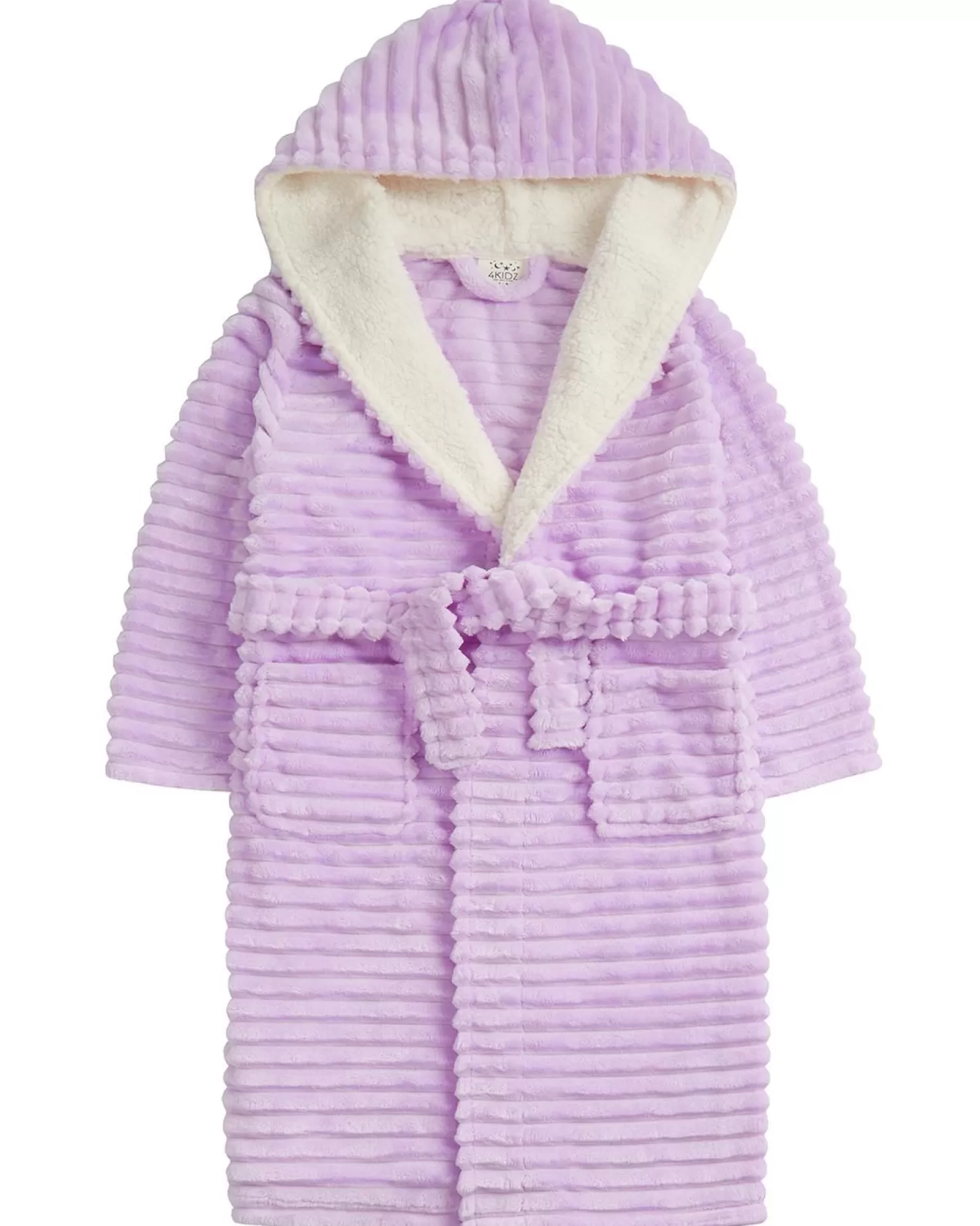 Kids * Kids Jacquard Stripe Dressing Gown - Lilac