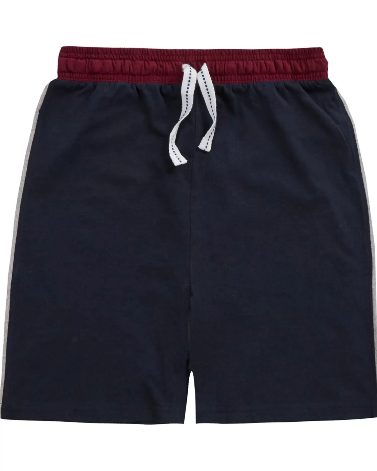 Kids * Kids Jersey Contrast Short Pyjamas - Navy/Burgundy