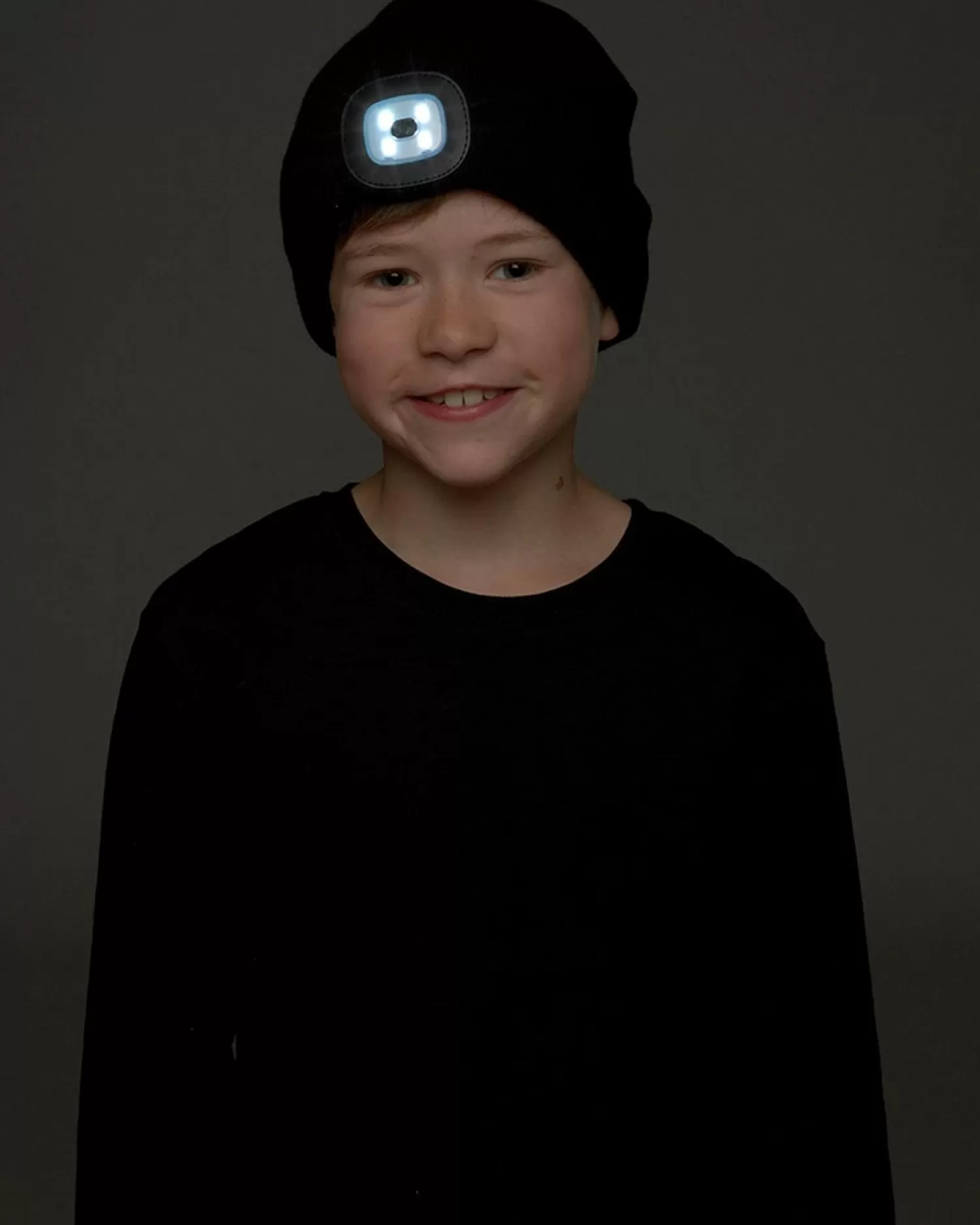 Kids Storm Ridge Kids Led Light Beanie Hat - Black