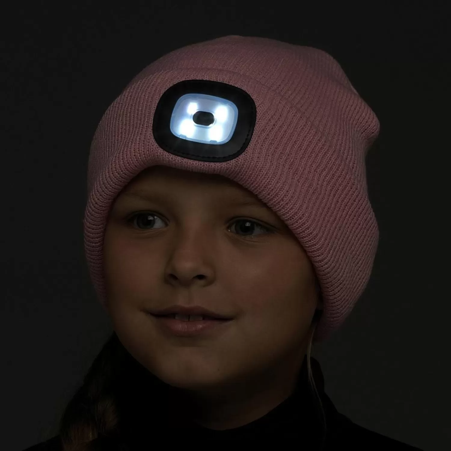 Kids Storm Ridge Kids Led Light Beanie Hat - Pink