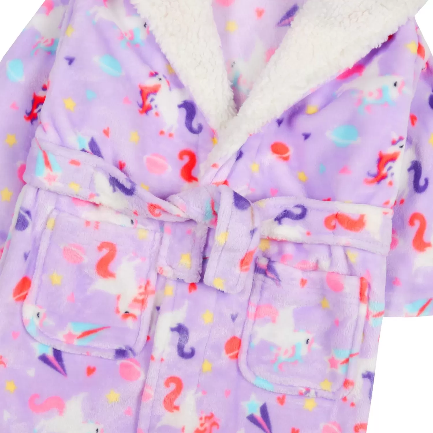 Kids * Kids Lilac Unicorn Print Dressing Gown