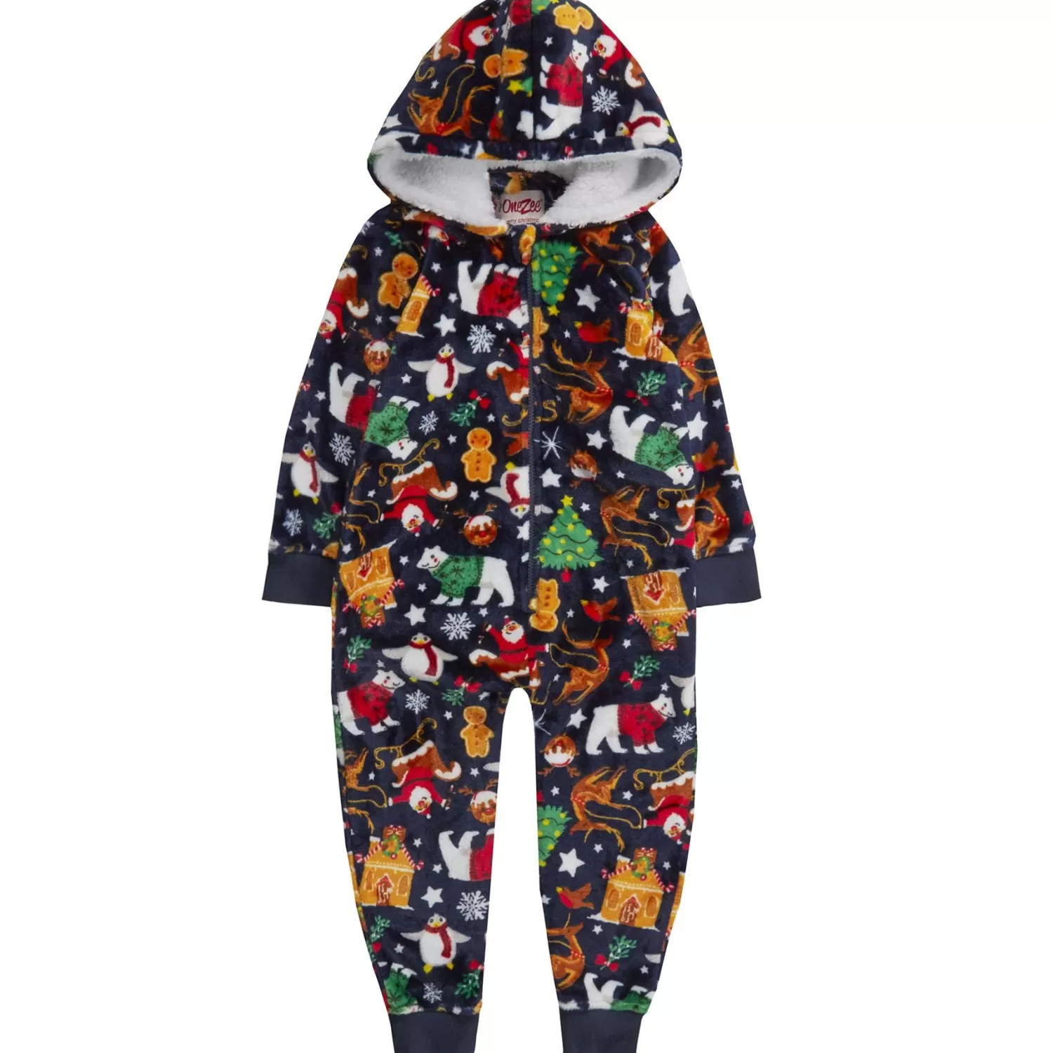 Kids * Kids Navy Festive Christmas Onesie