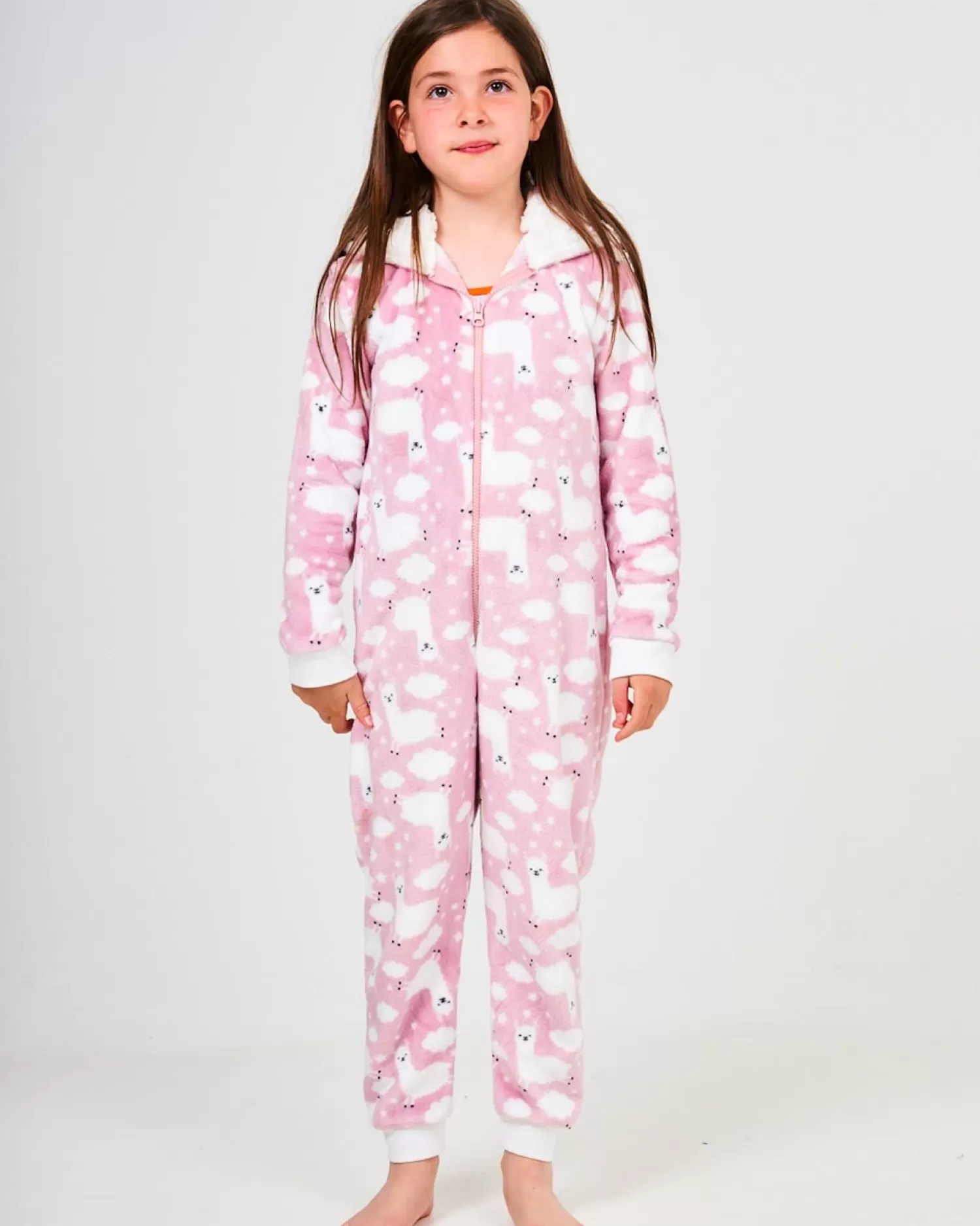 Kids * Kids Pink Llama Print Onesie