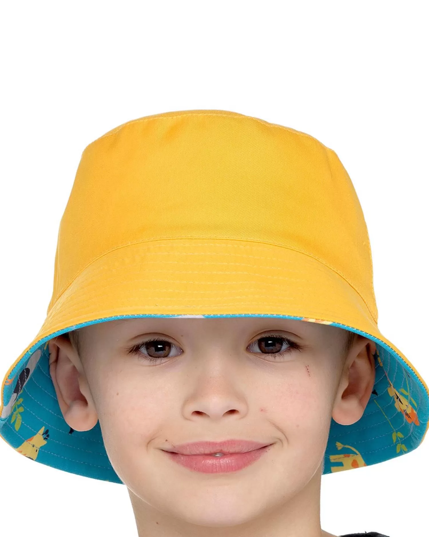 Kids Bertie & Bo Kids Reversible Bucket Hat - Animals