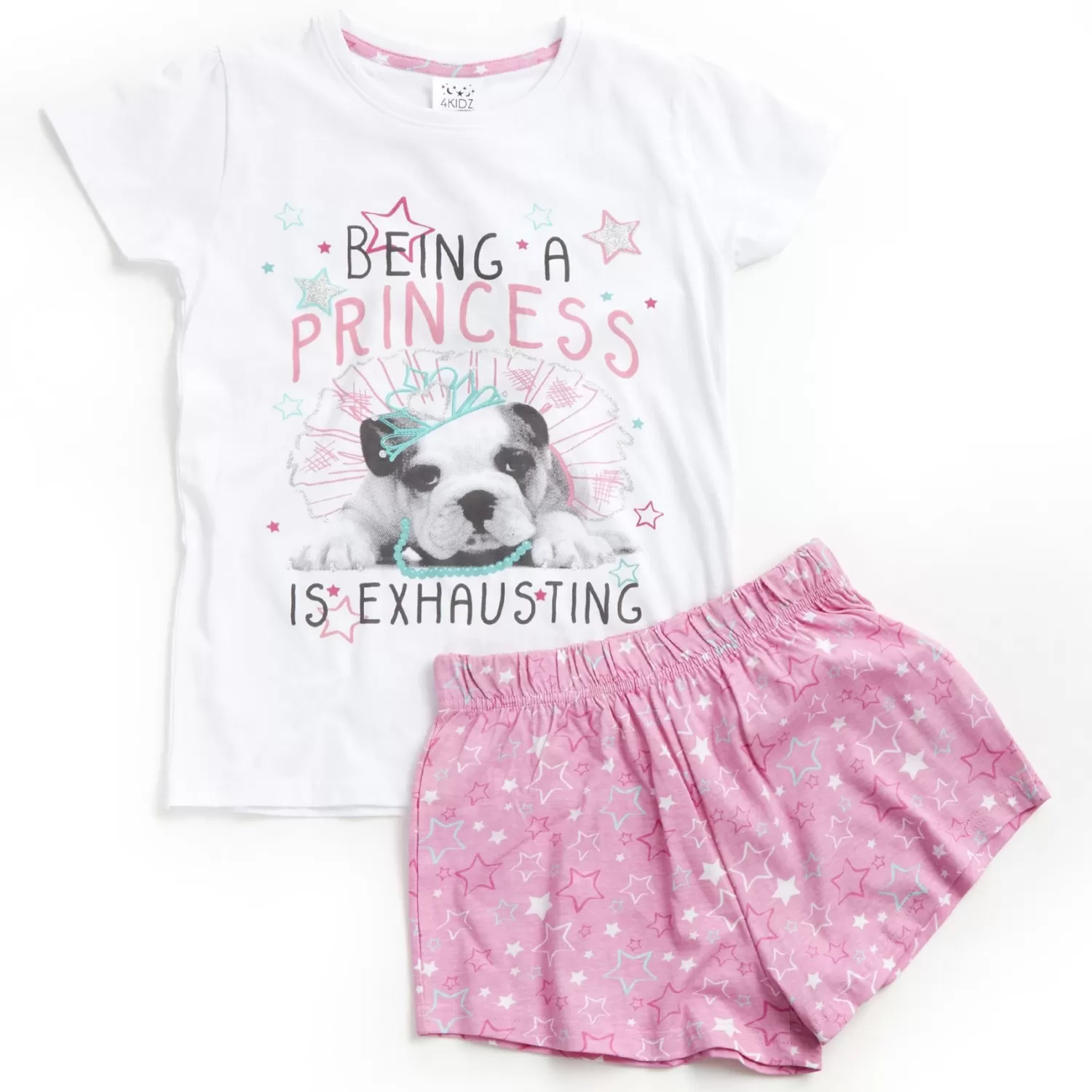 Kids * Kids Starry Puppy Princess Short Pyjamas