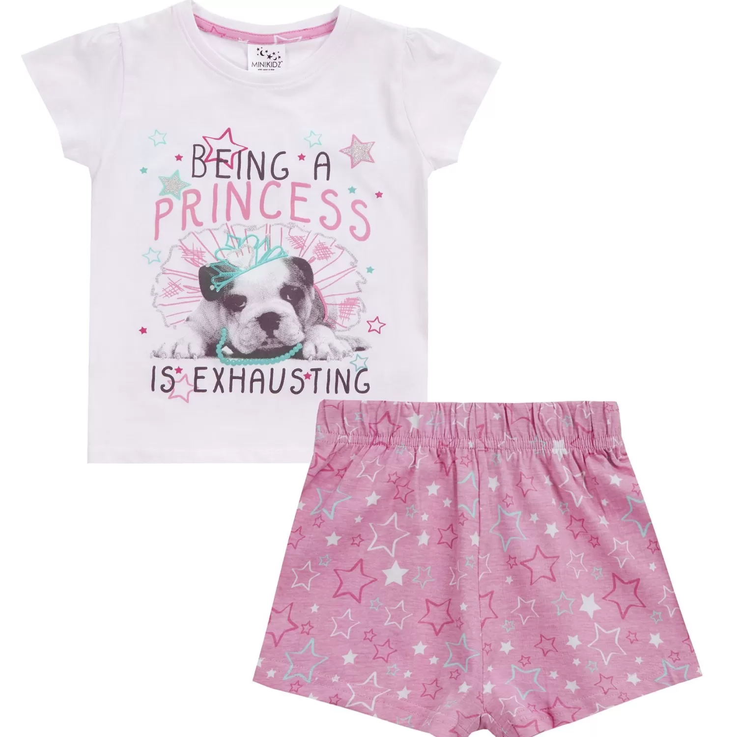 Kids * Kids Starry Puppy Princess Short Pyjamas