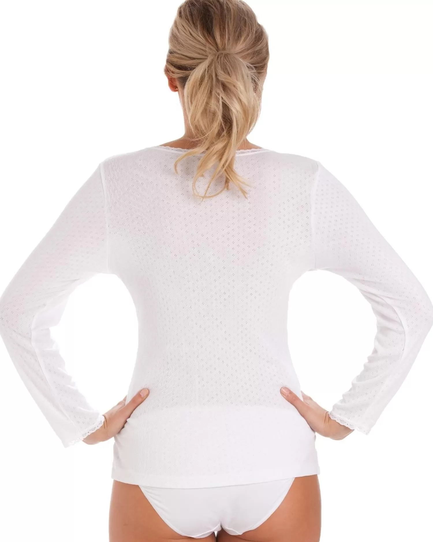 La Marquise Thermals | 2 Pack Viloft Thermal Long Sleeve Top - White