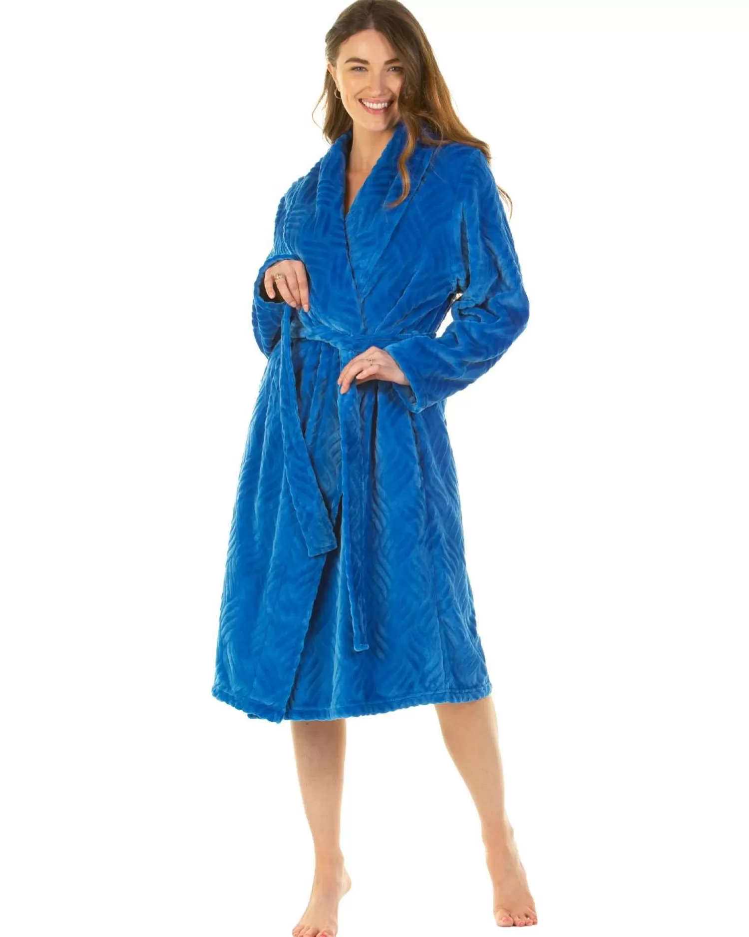 La Marquise Dressing Gowns | Midnight Tulip Dressing Gown - Teal