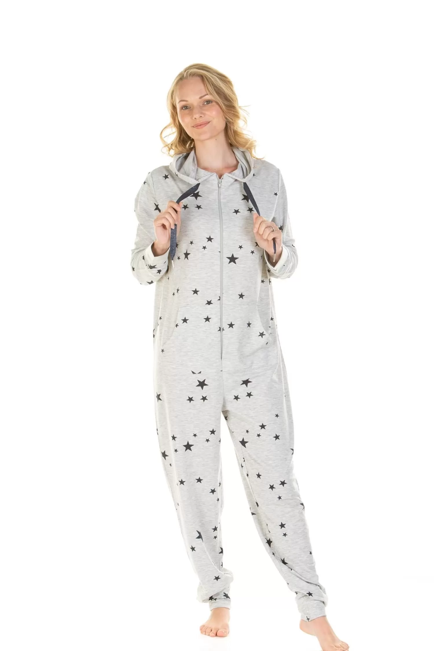 La Marquise Onesies | Starry Days Jersey Hooded Onesie