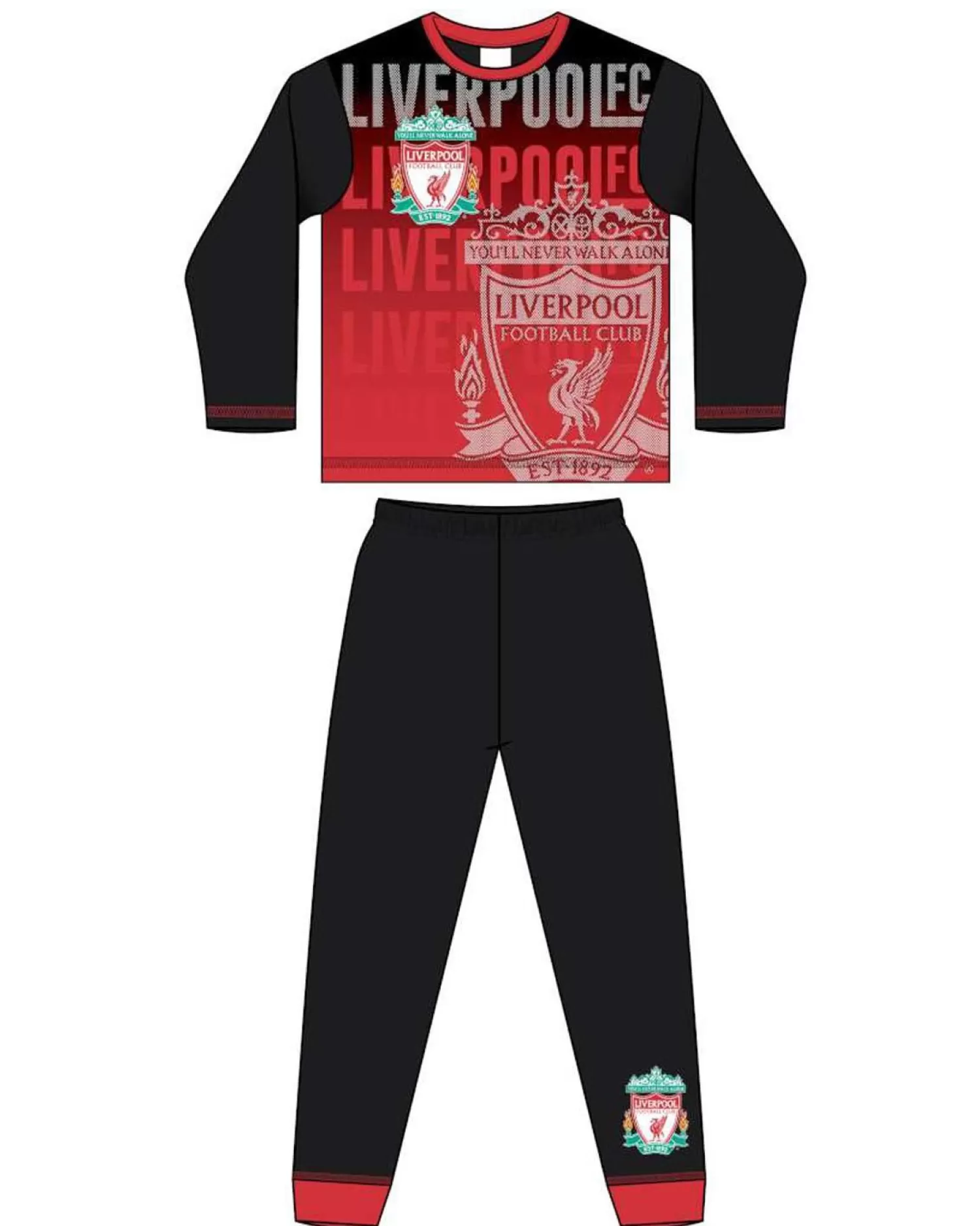 Kids * Liverpool Fc Kids Crest Long Pyjamas