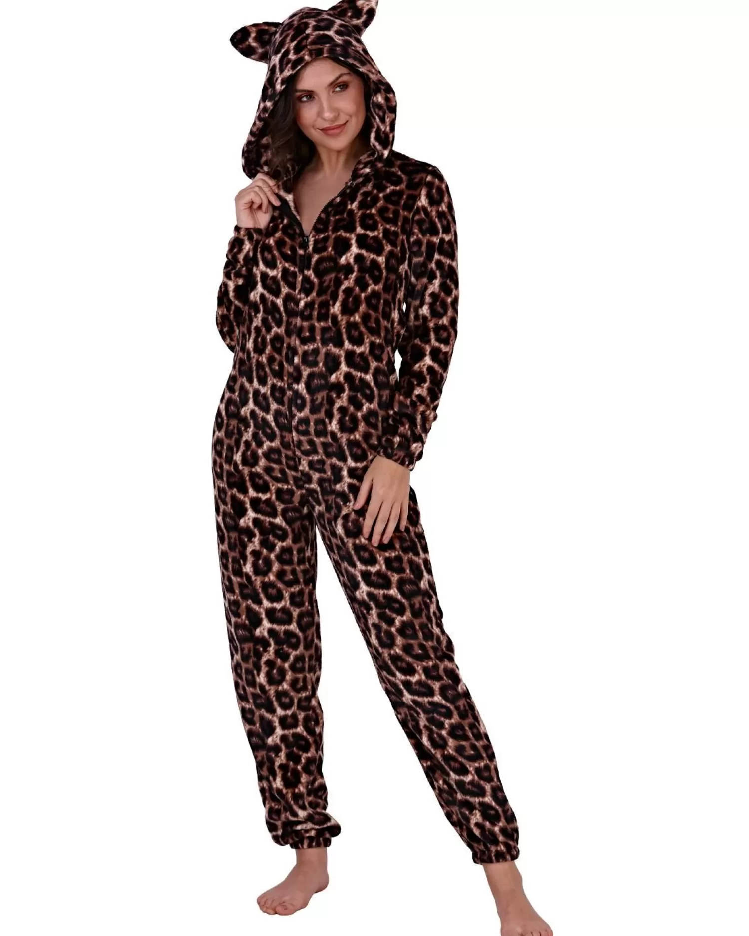 Loungeable Onesies | Brown Leopard Onesie