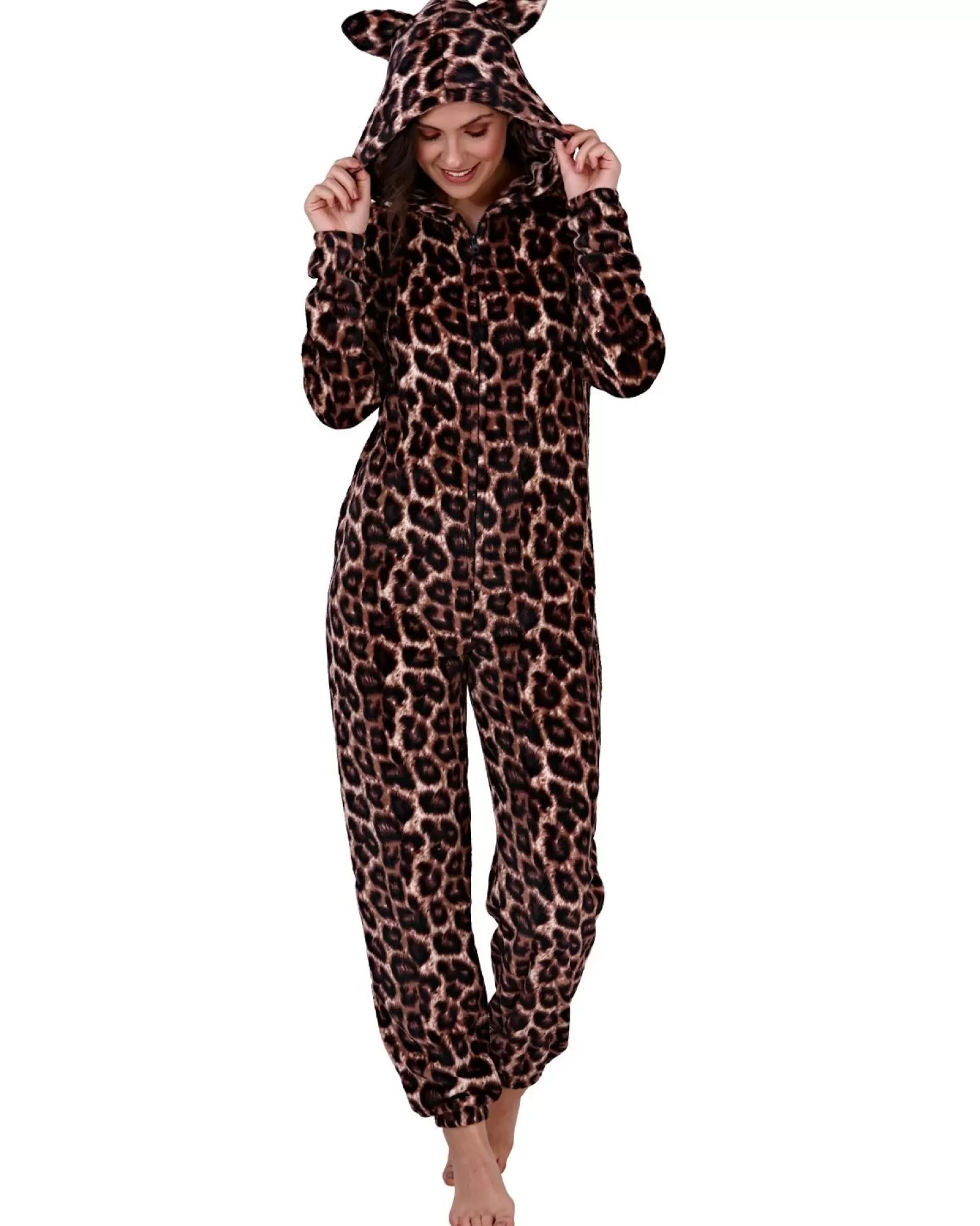 Loungeable Onesies | Brown Leopard Onesie