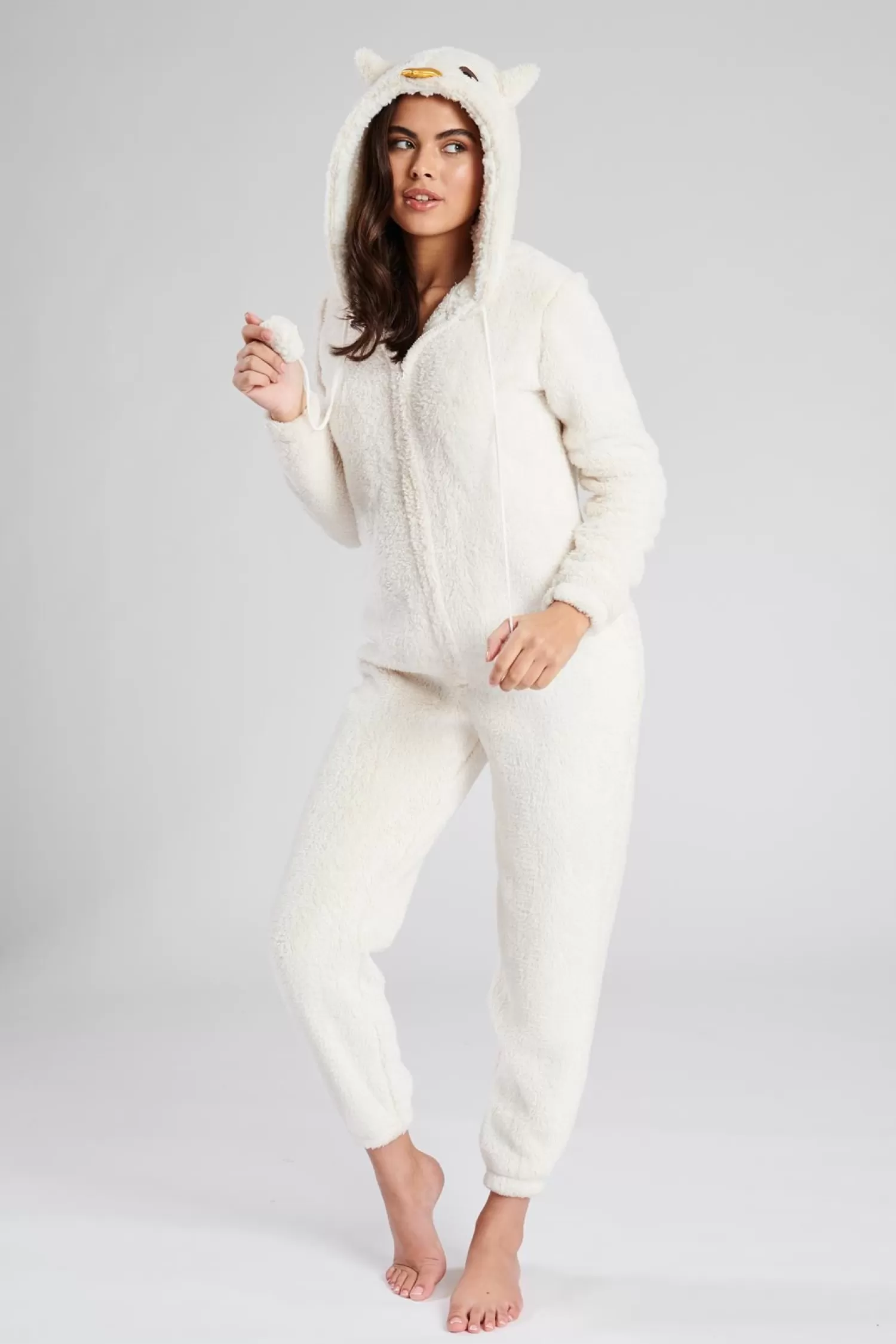 Loungeable Onesies | Cream Owl Snow Tip Onesie