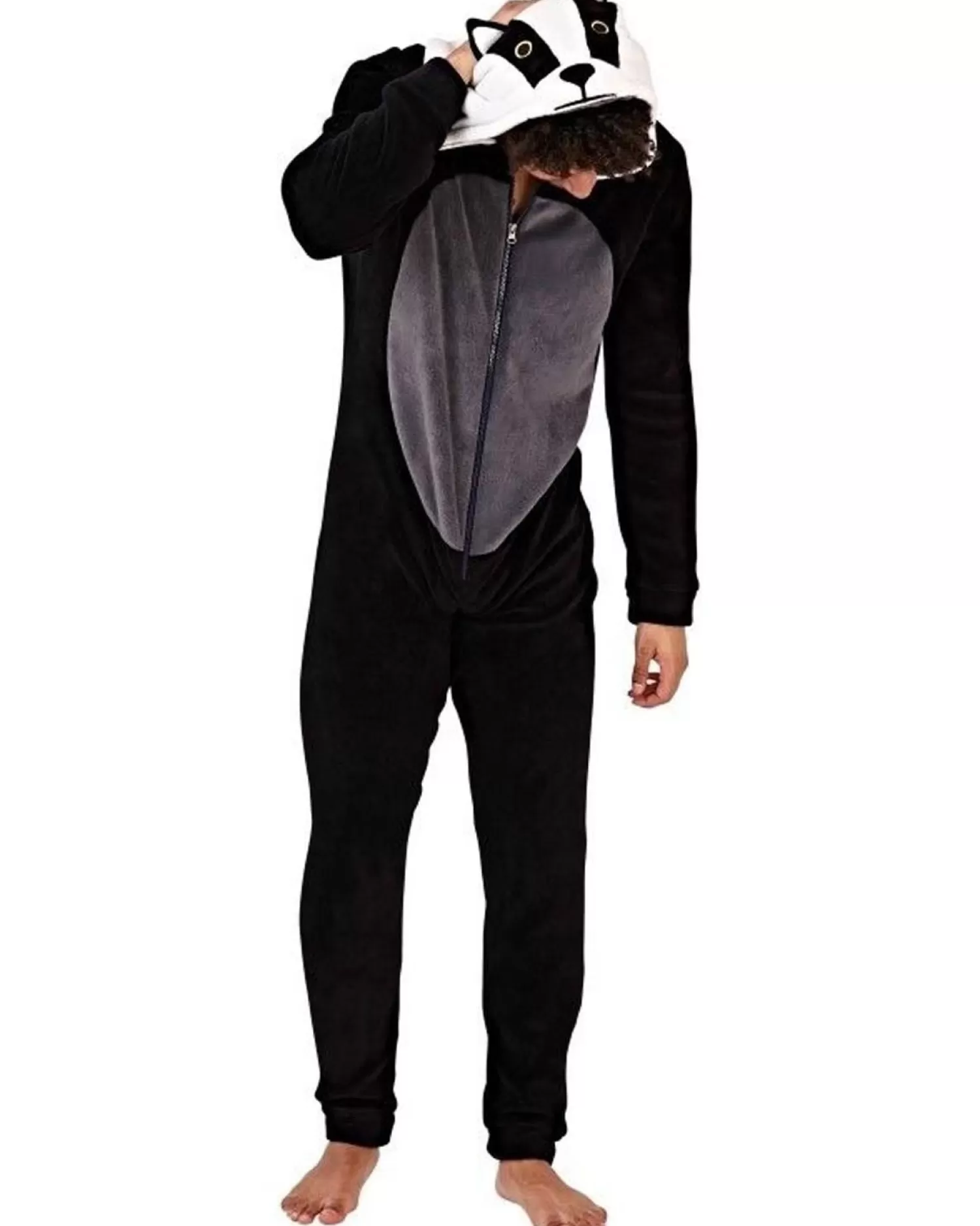 Men Loungeable Fleece Badger Onesie