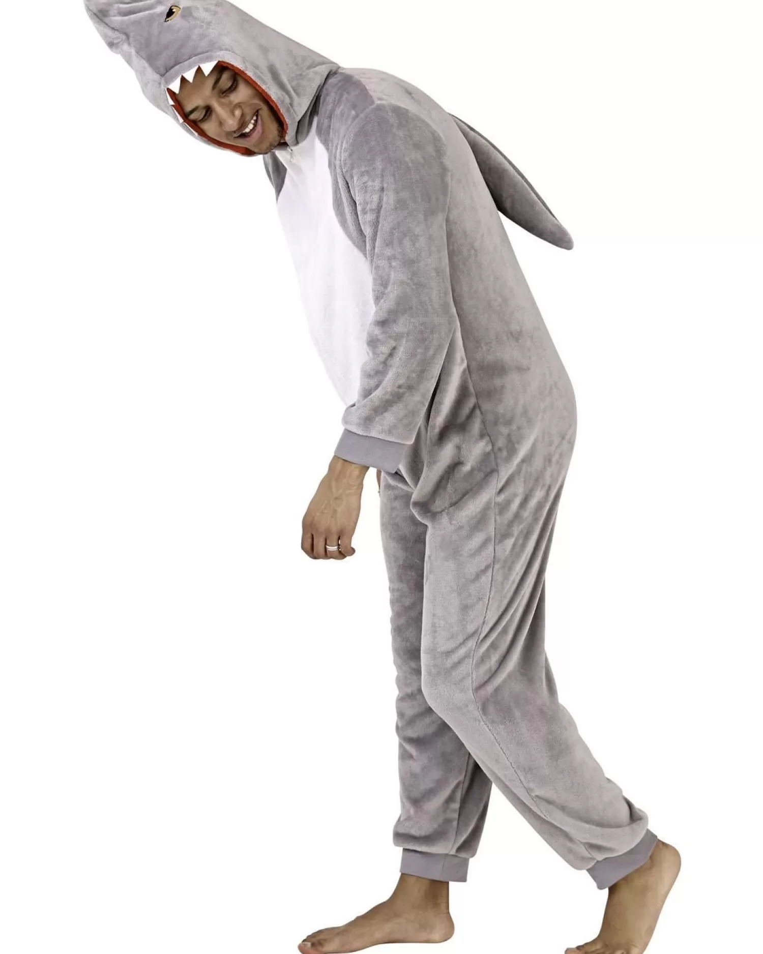 Men Loungeable Fleece Shark Onesie