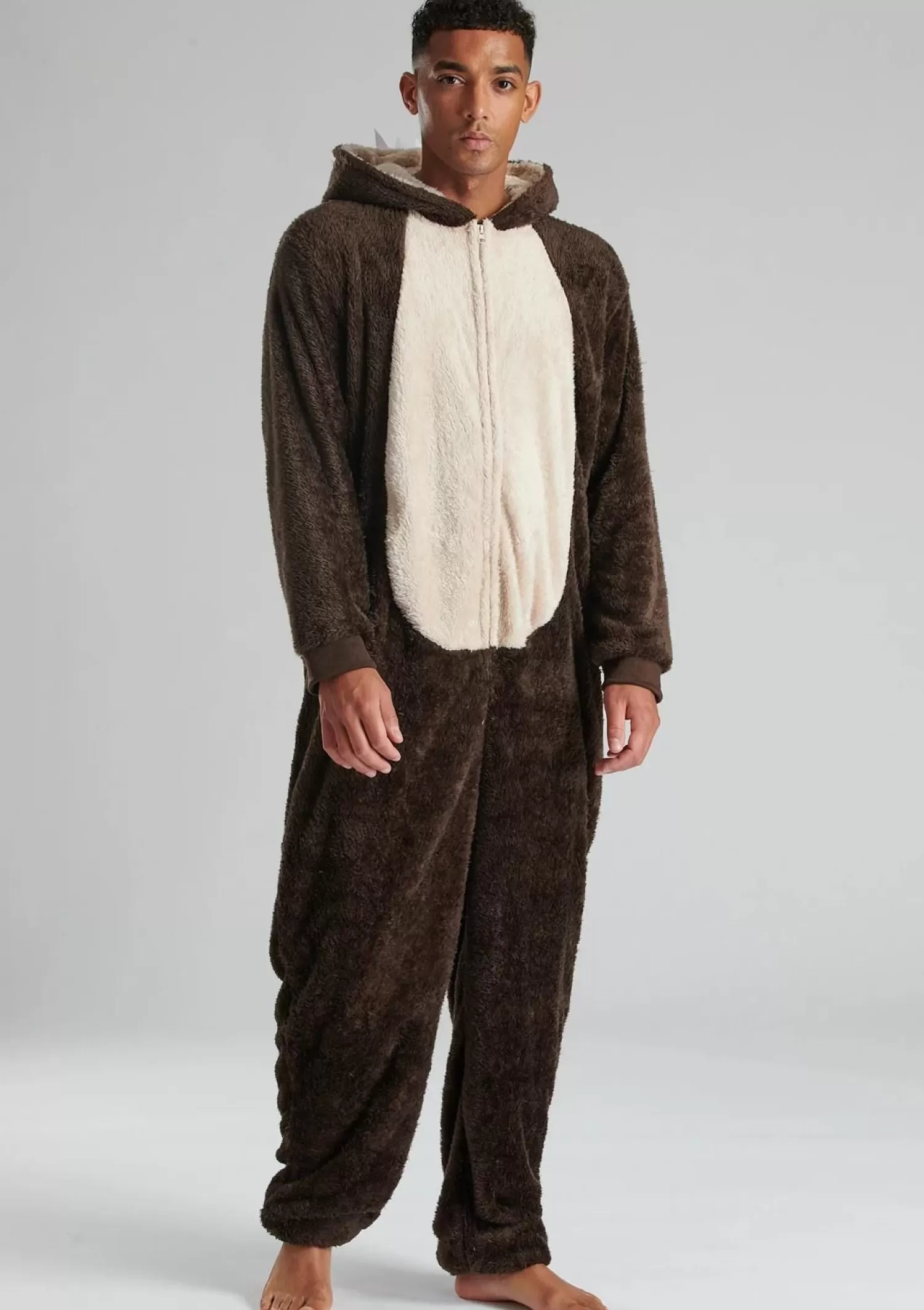 Men Loungeable Mens Brown Bear Onesie