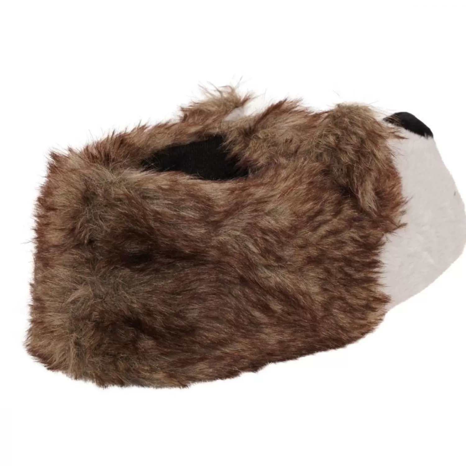 Men Loungeable Mens Brown Wolf Slippers