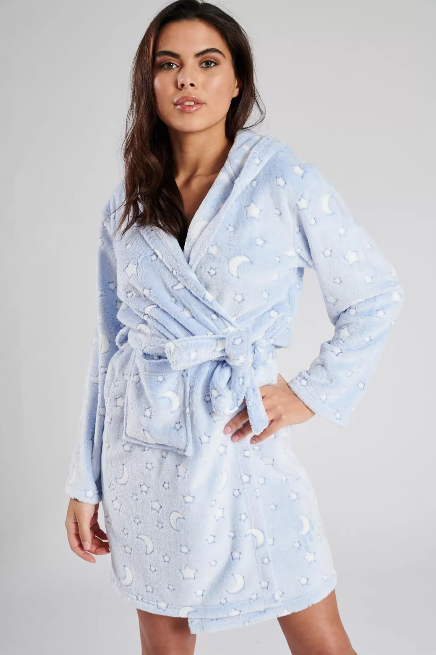 Loungeable Dressing Gowns | Moon & Star Print Dressing Gown