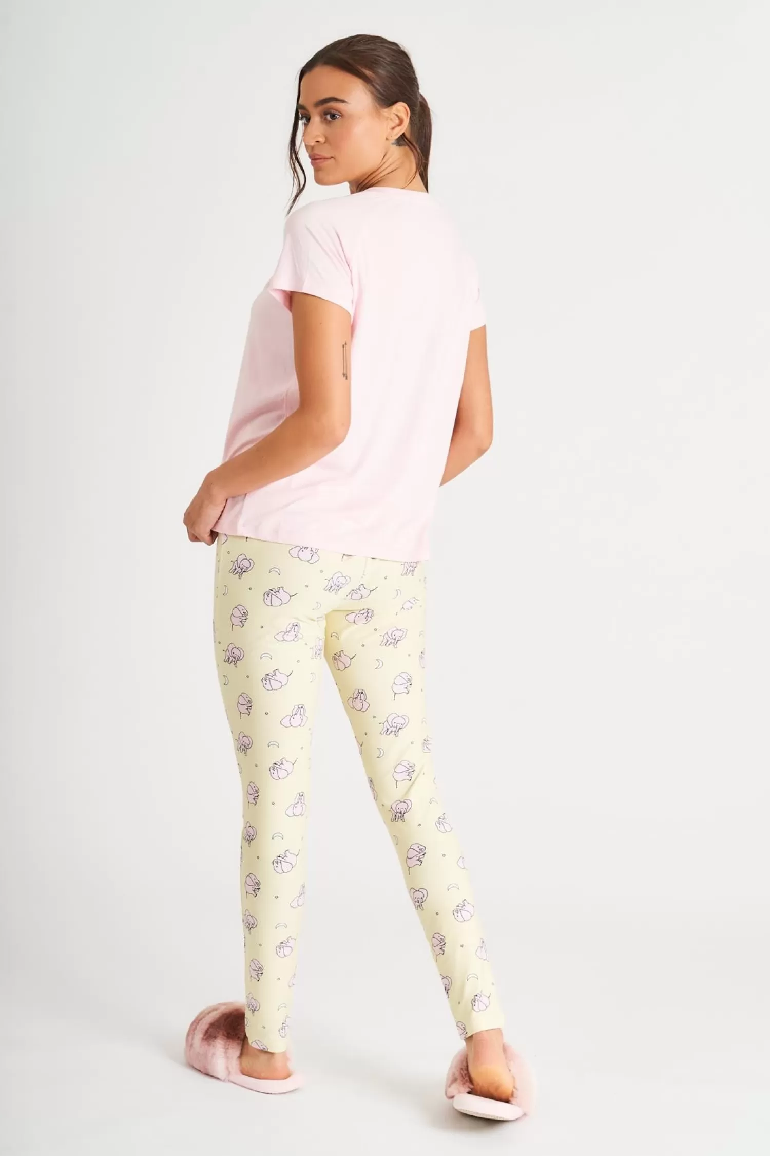 Loungeable Pyjamas | Pink Weekend Dreaming Long Pyjamas