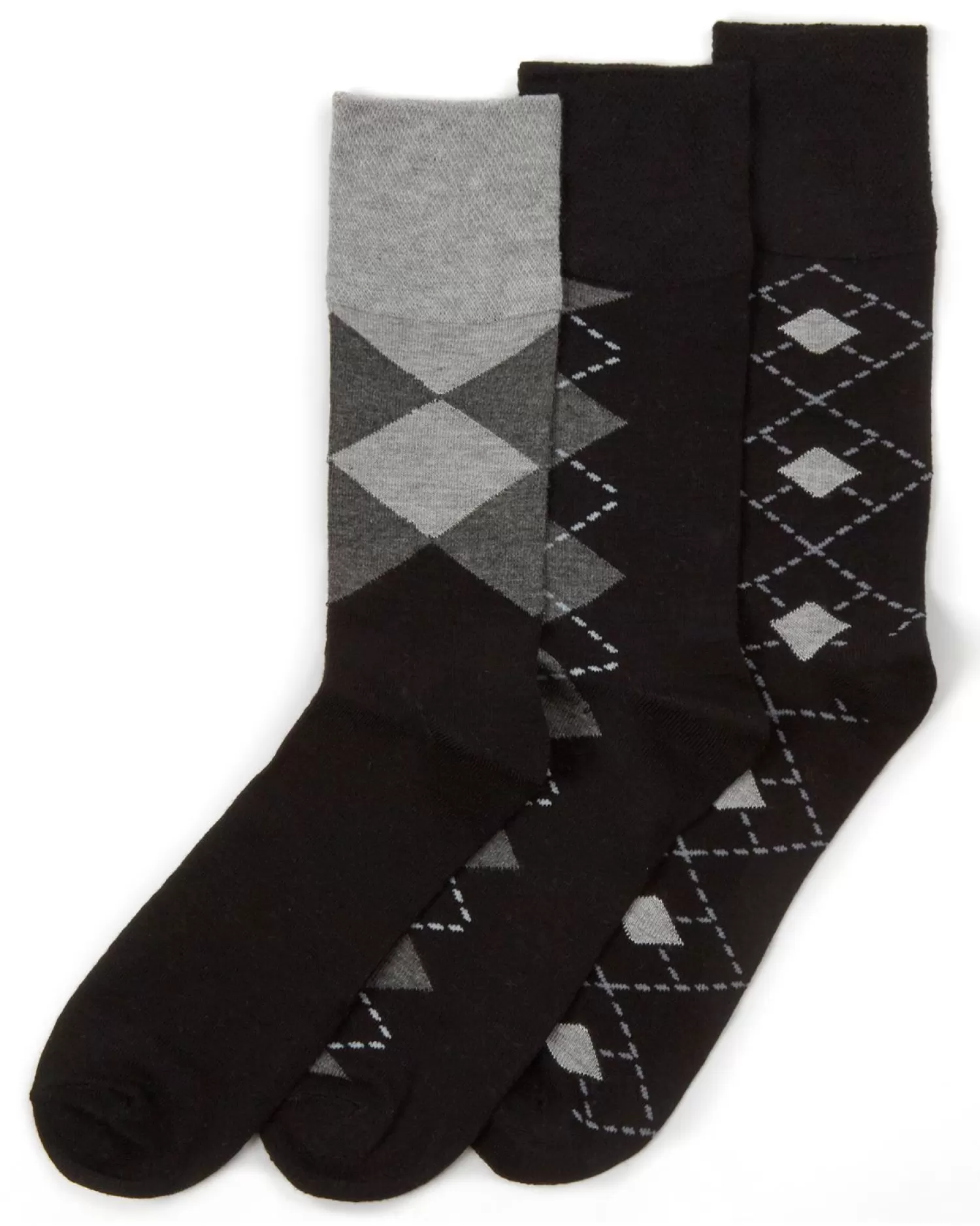 Men PandaStick Mens 6 Pack Comfort Fit Bamboo Socks - Argyle