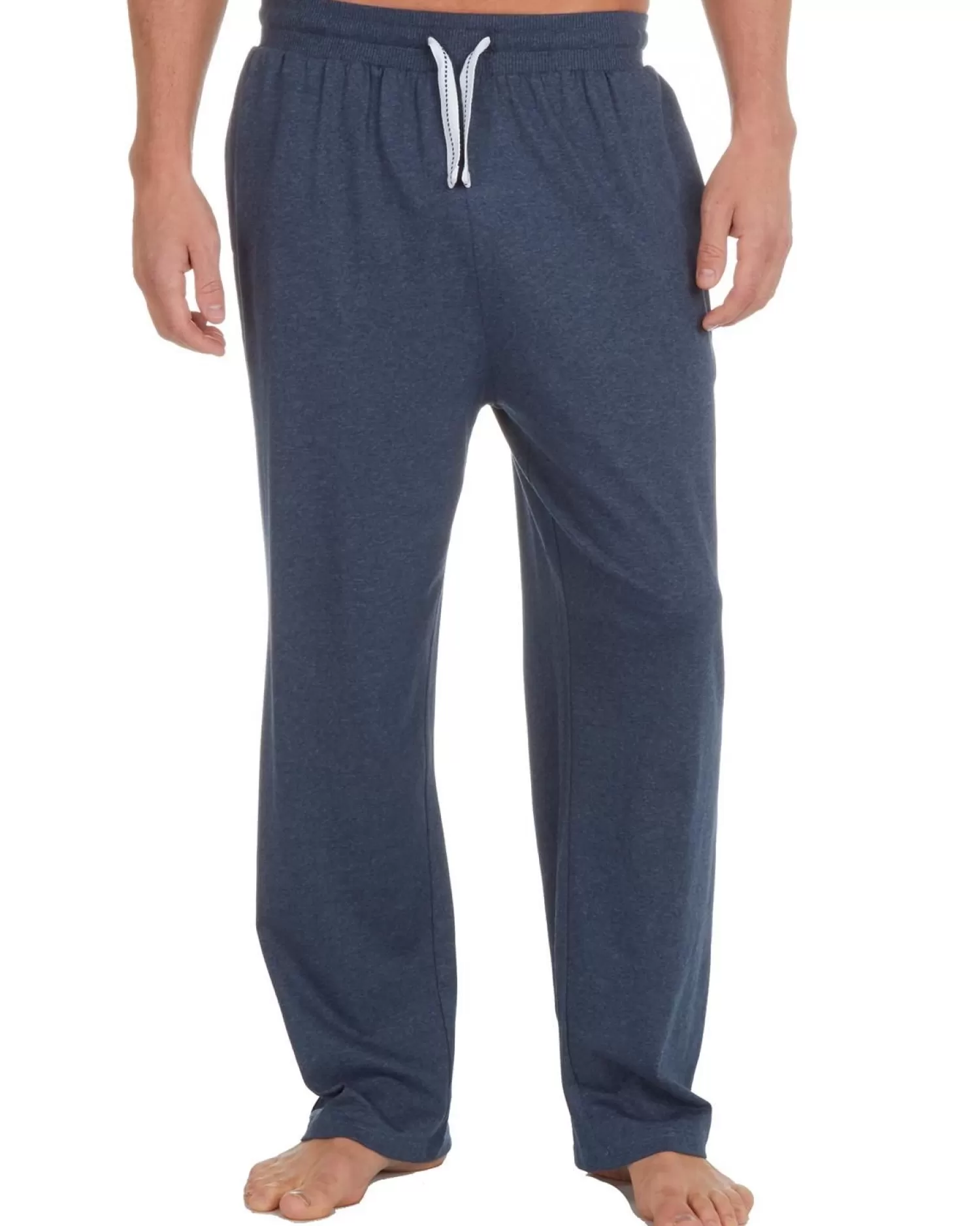 Men Momenti Mens Jersey Cotton Rich Lounge Pants - Denim