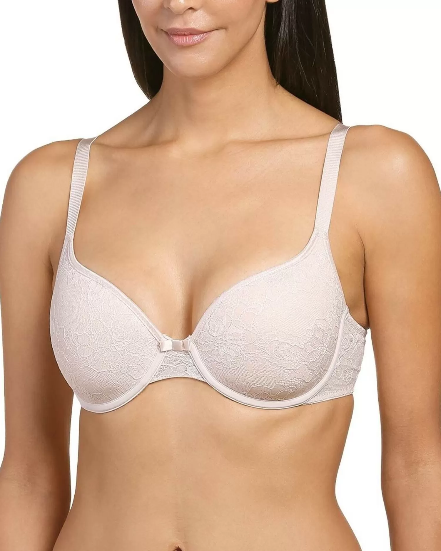 * Bras | Naturana Blue Label Underwired Lace Bra - Apricot/Lt. Beige