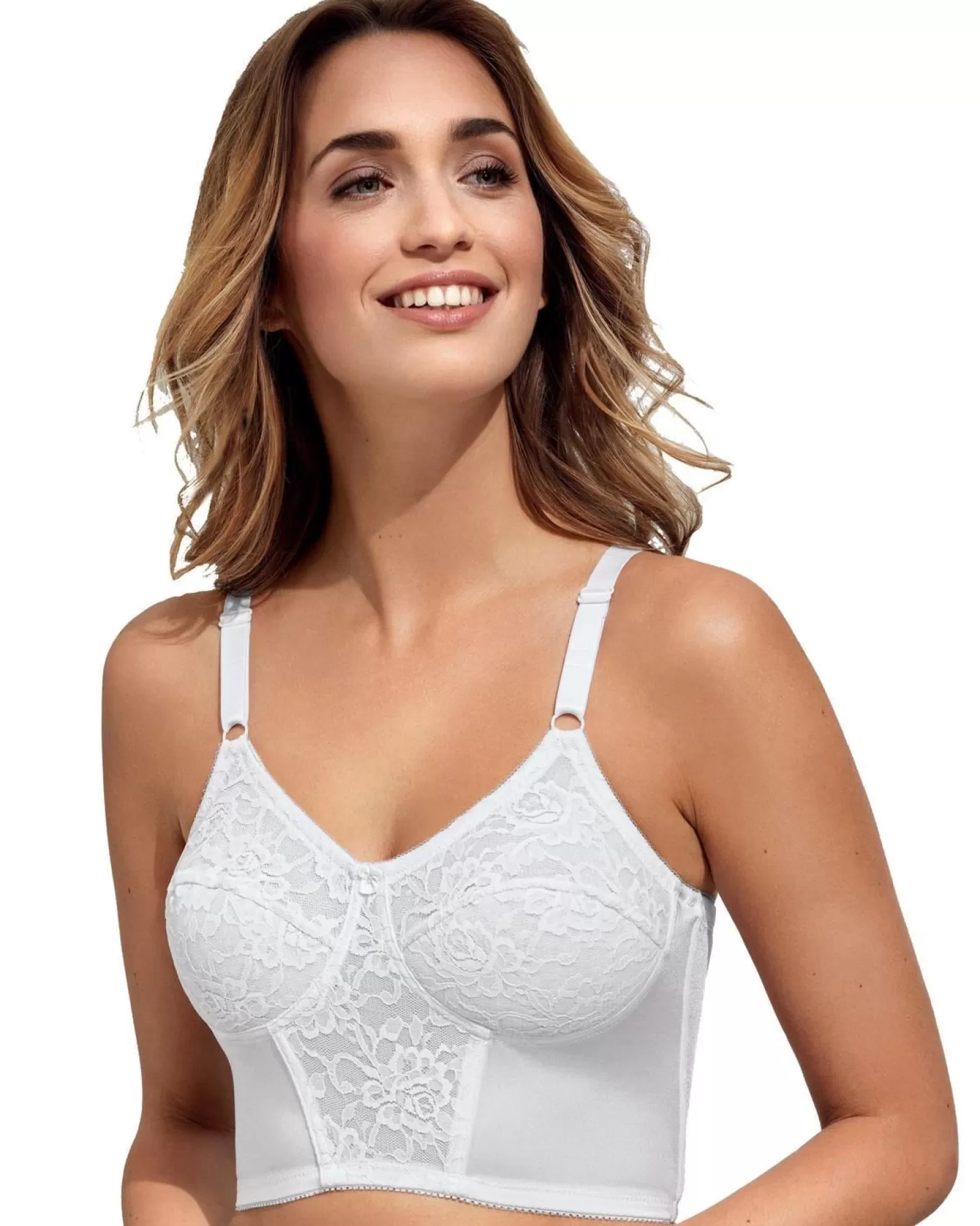 Naturana Bras | Deep Midi Comfort Bra - White