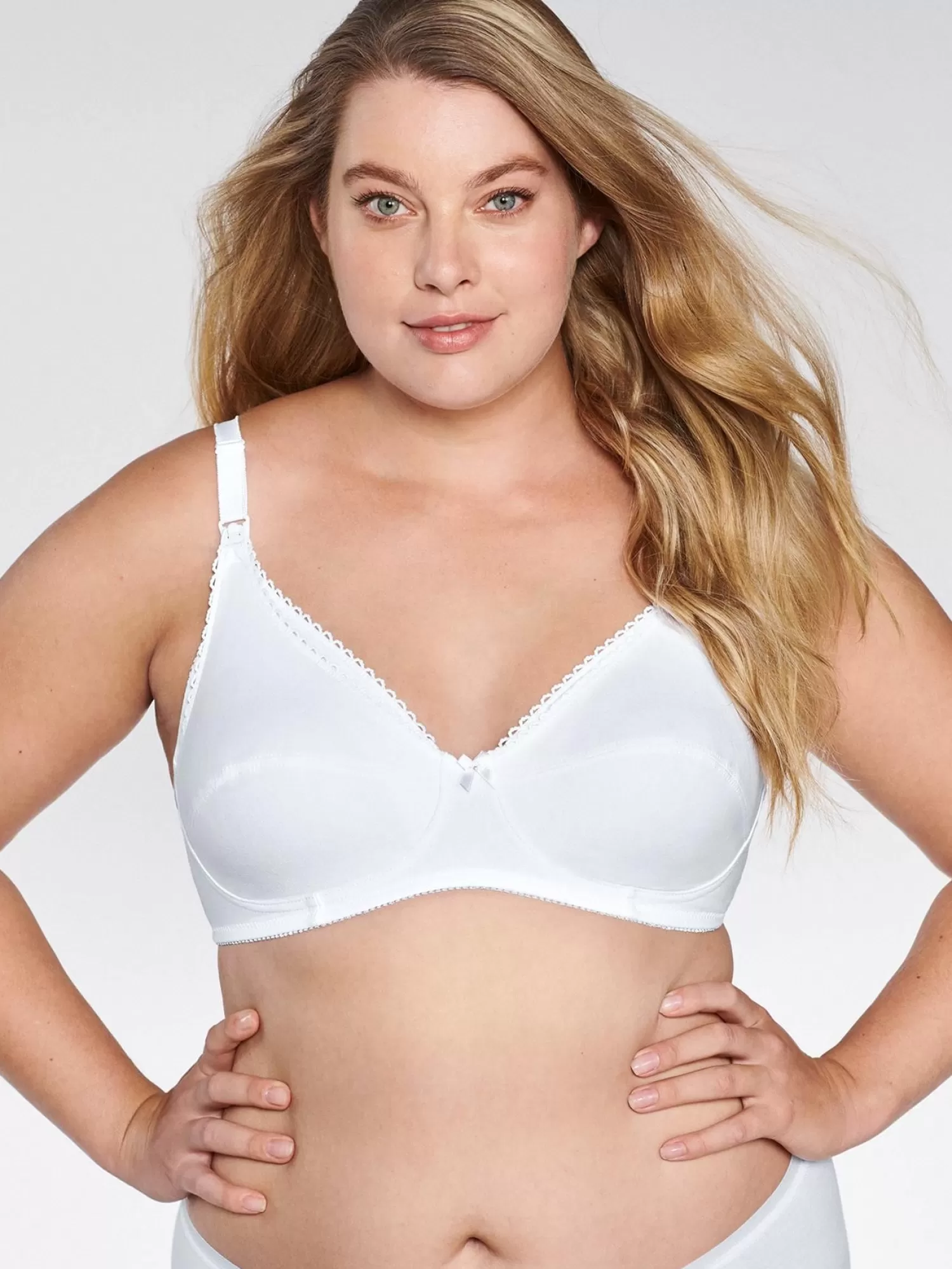 Naturana Bras | Drop Cup Nursing Bra - White