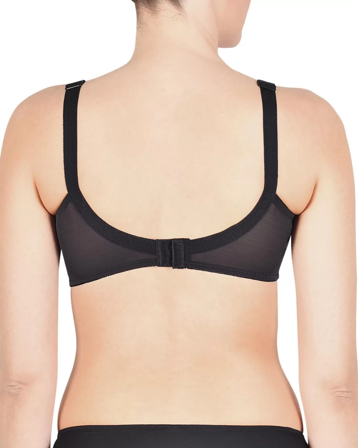 Naturana Bras | Firm Control Lace Bra - Black