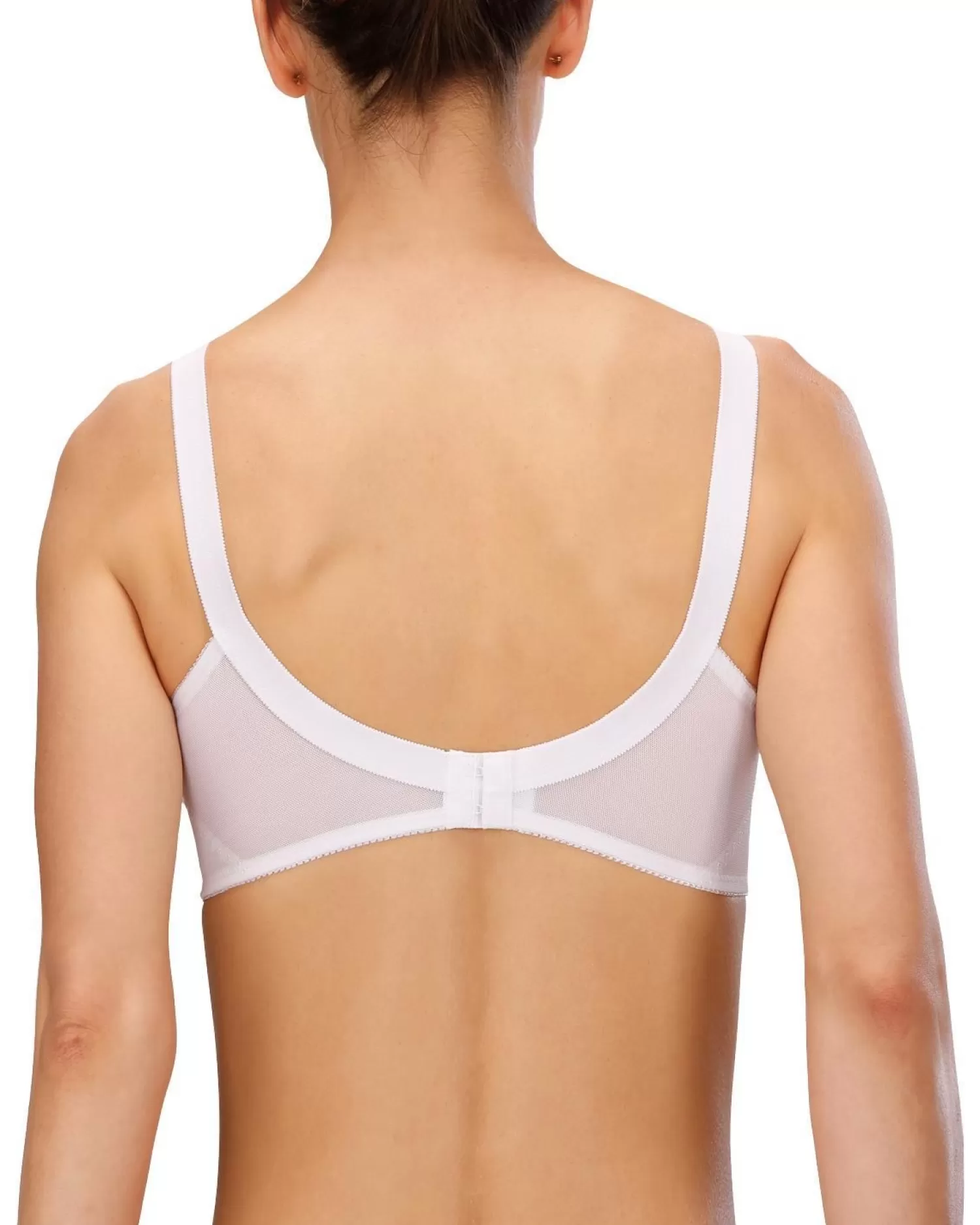 Naturana Bras | Firm Control Lace Bra - White