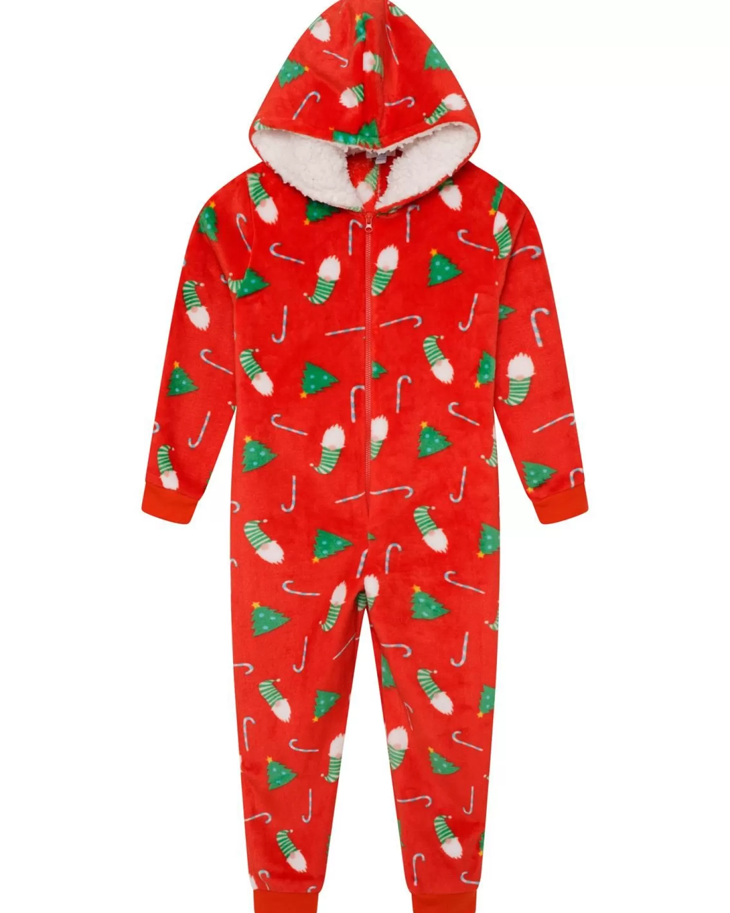 Kids Nifty Kids Red Christmas Print Onesie