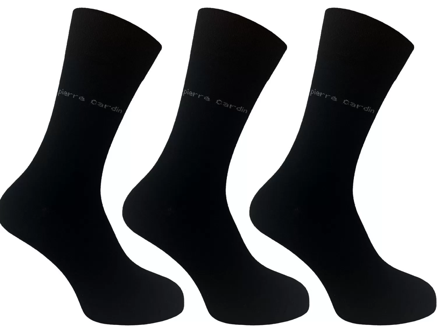 Men Pierre Cardin Mens 3 Pack Dress Socks - Black