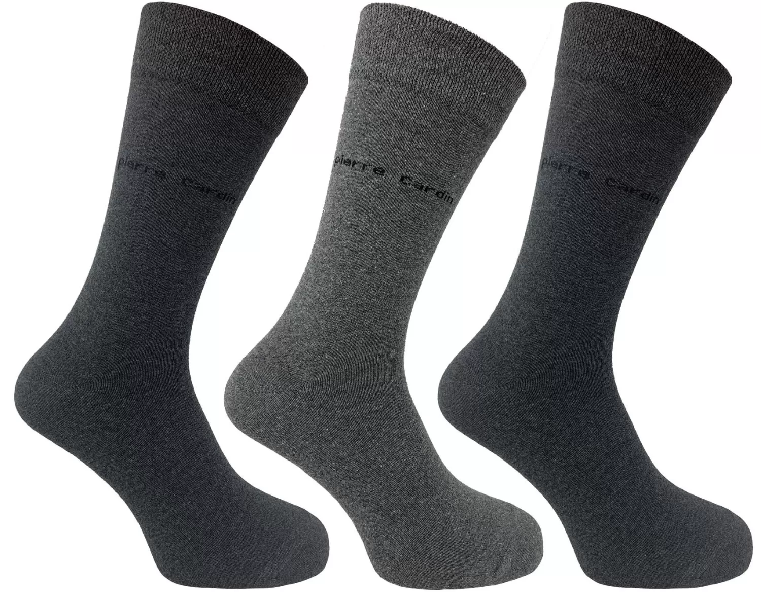 Men Pierre Cardin Mens 3 Pack Dress Socks - Grey