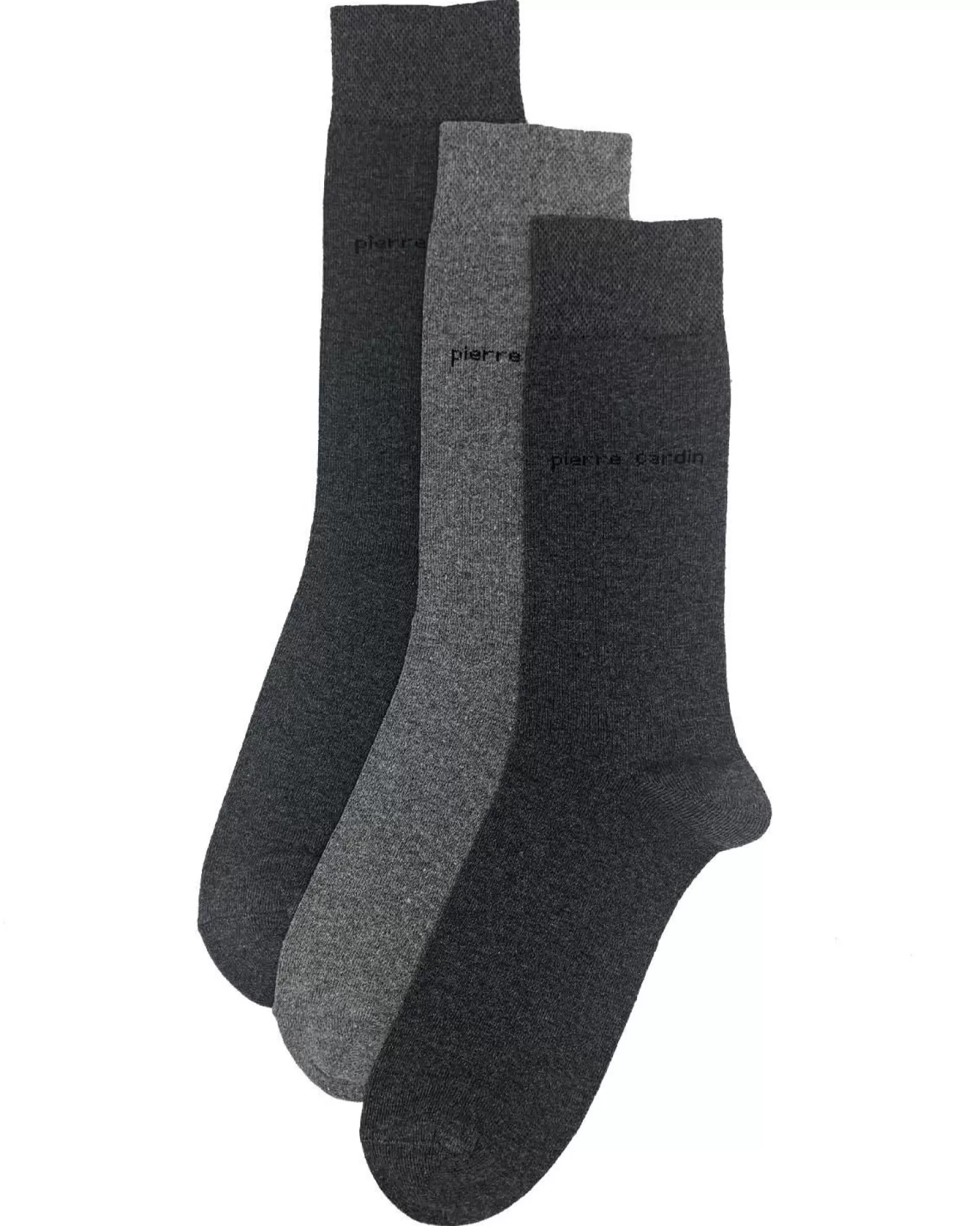 Men Pierre Cardin Mens 3 Pack Dress Socks - Grey